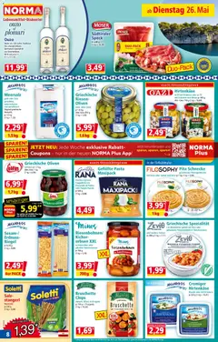 Norma Flugblatt ab 26.05.2026 gültig | Seite: 8 | Produkte: Pasta, Chips, Erbsen, Reis