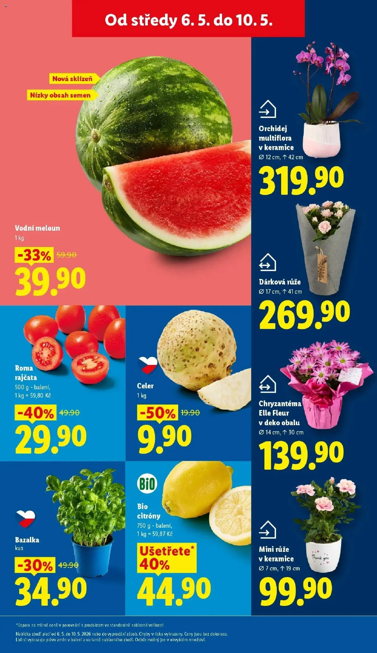 Lidl leták od 04.05.2026 - Nový akční leták | Strana: 11 | Produkty: Orchidej, Rajčata, Citróny, Celer
