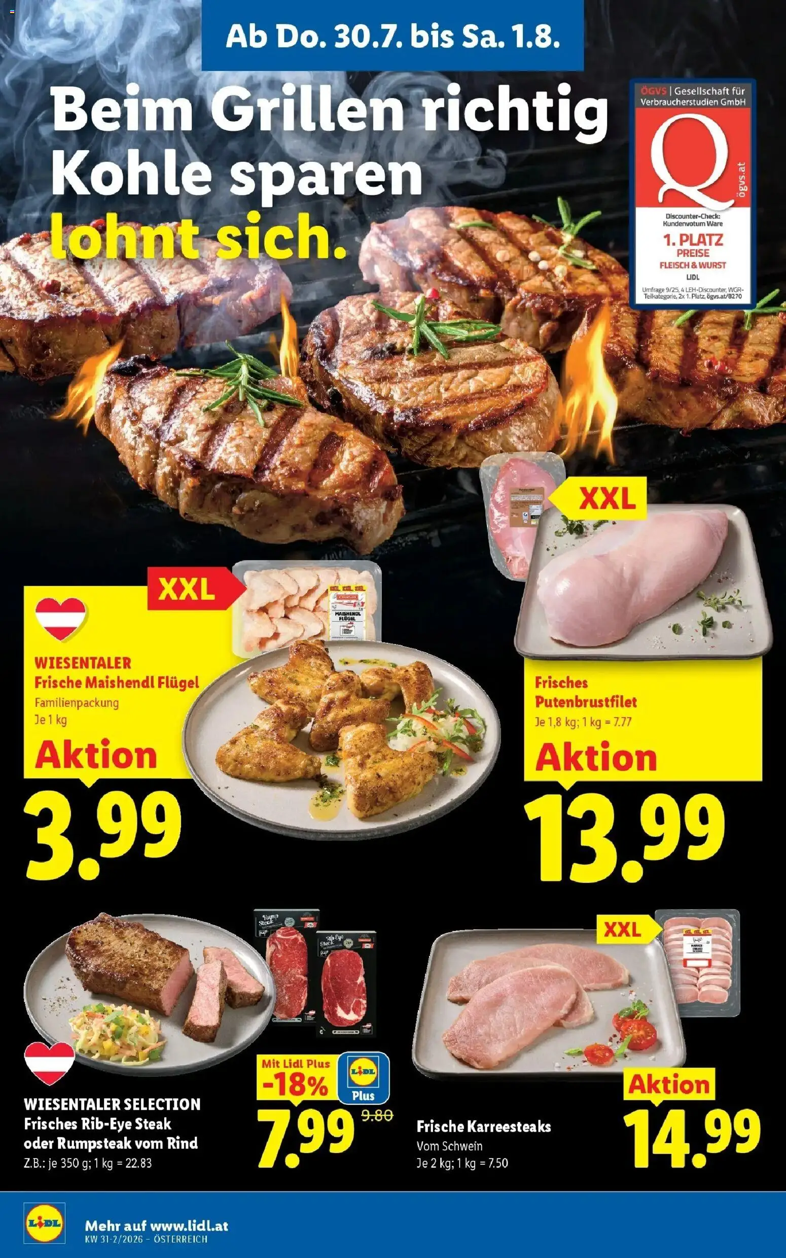 Lidl Flugblatt - Jenbach, Eferding, Dornbirn gültig ab 30.07.2026 | Seite: 10 | Produkte: Wurst