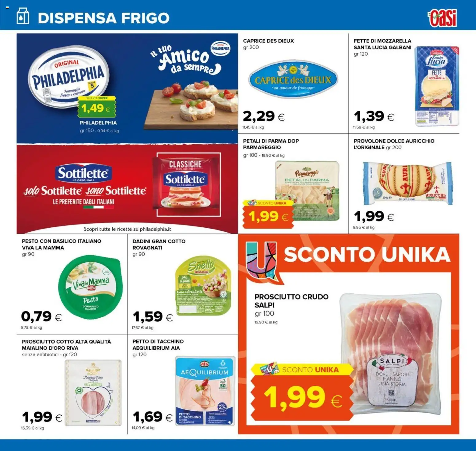 Volantino Oasi del 18.06.2026 | Pagina: 11 | Prodotti: Prosciutto Crudo, Prosciutto Cotto, Basilico, Forno