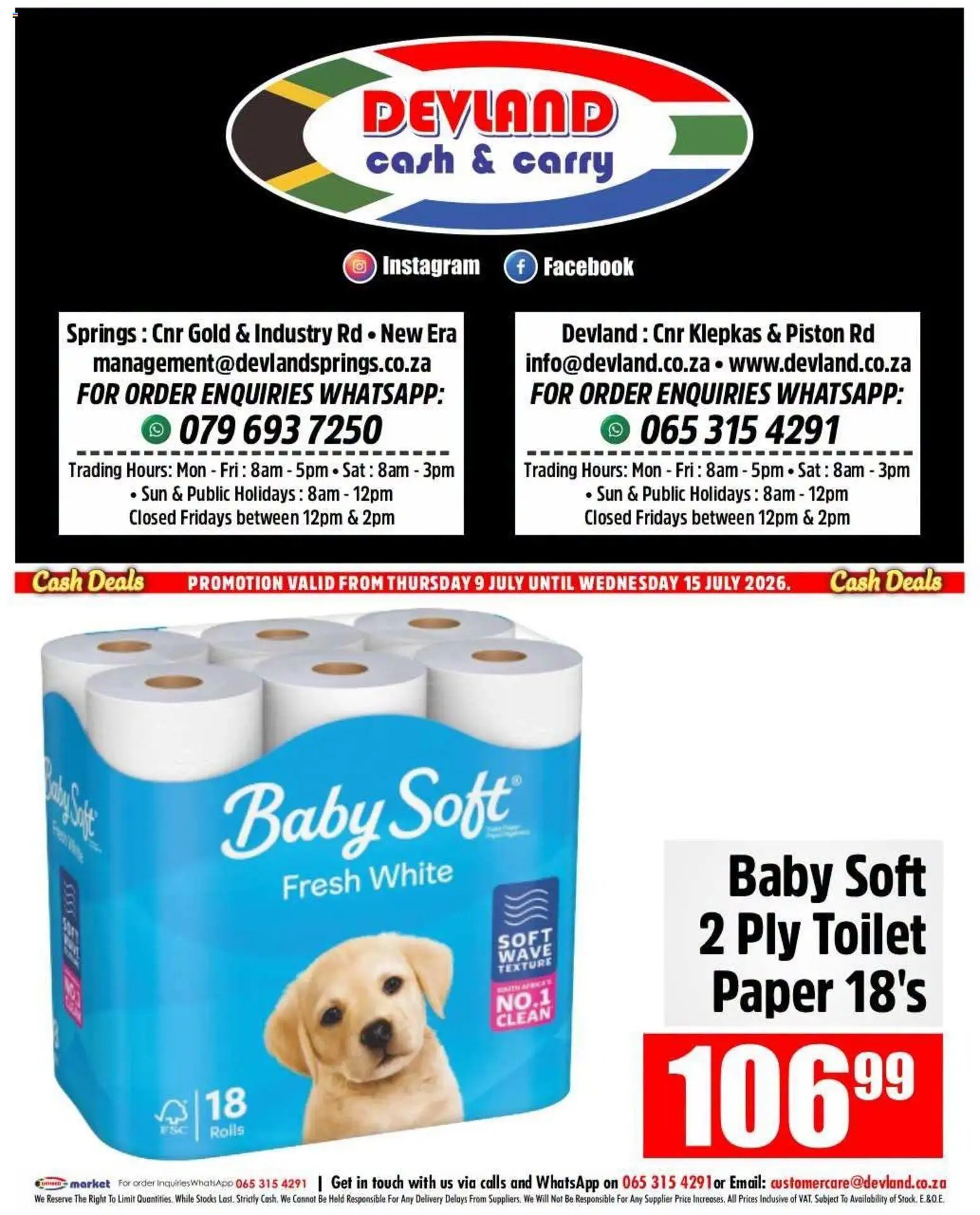 New Devland catalogue – valid from 09/07/2026 | Page: 4 | Products: Toilet, Paper