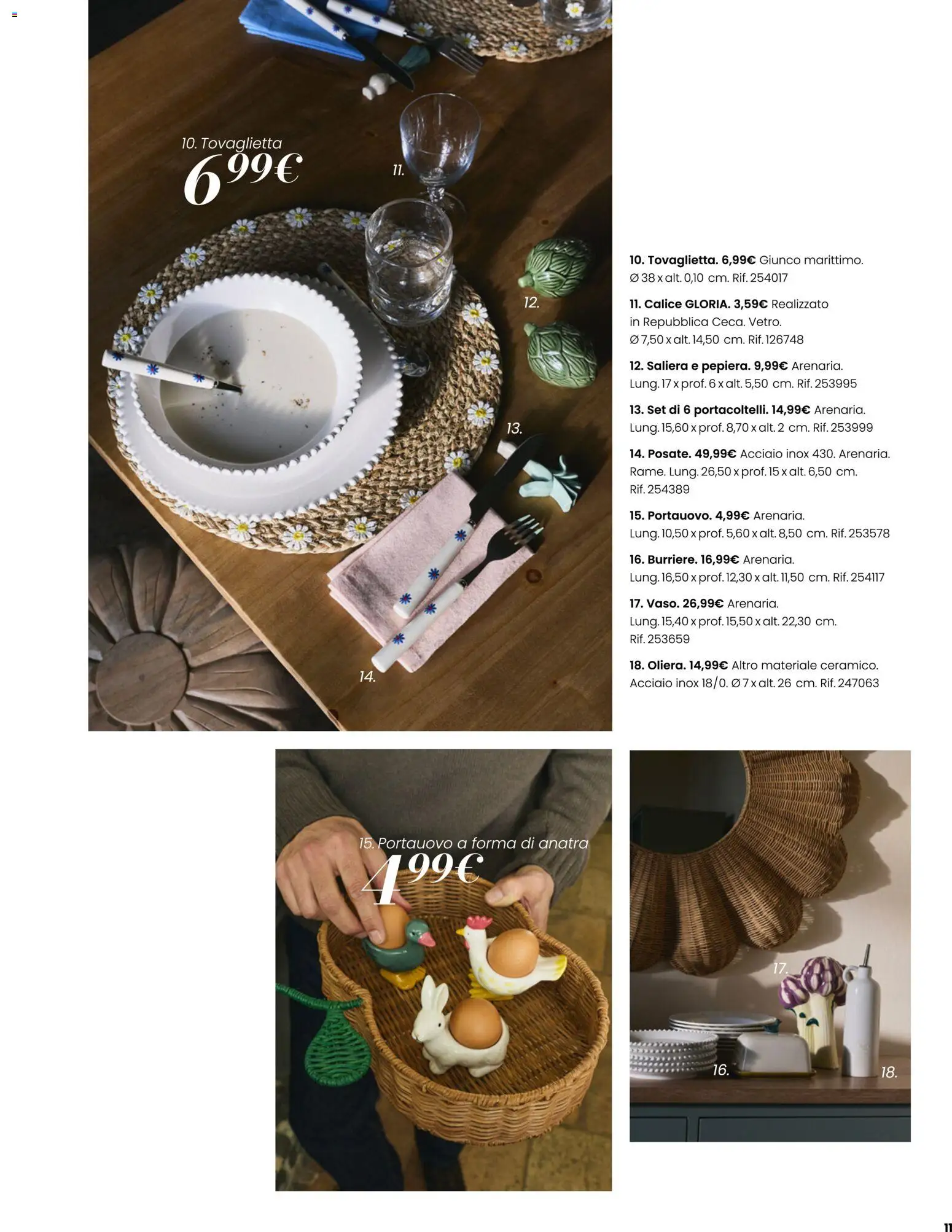 Volantino Maisons du Monde del 23/09/2026 | Pagina: 11 | Prodotti: Calice, Anatra