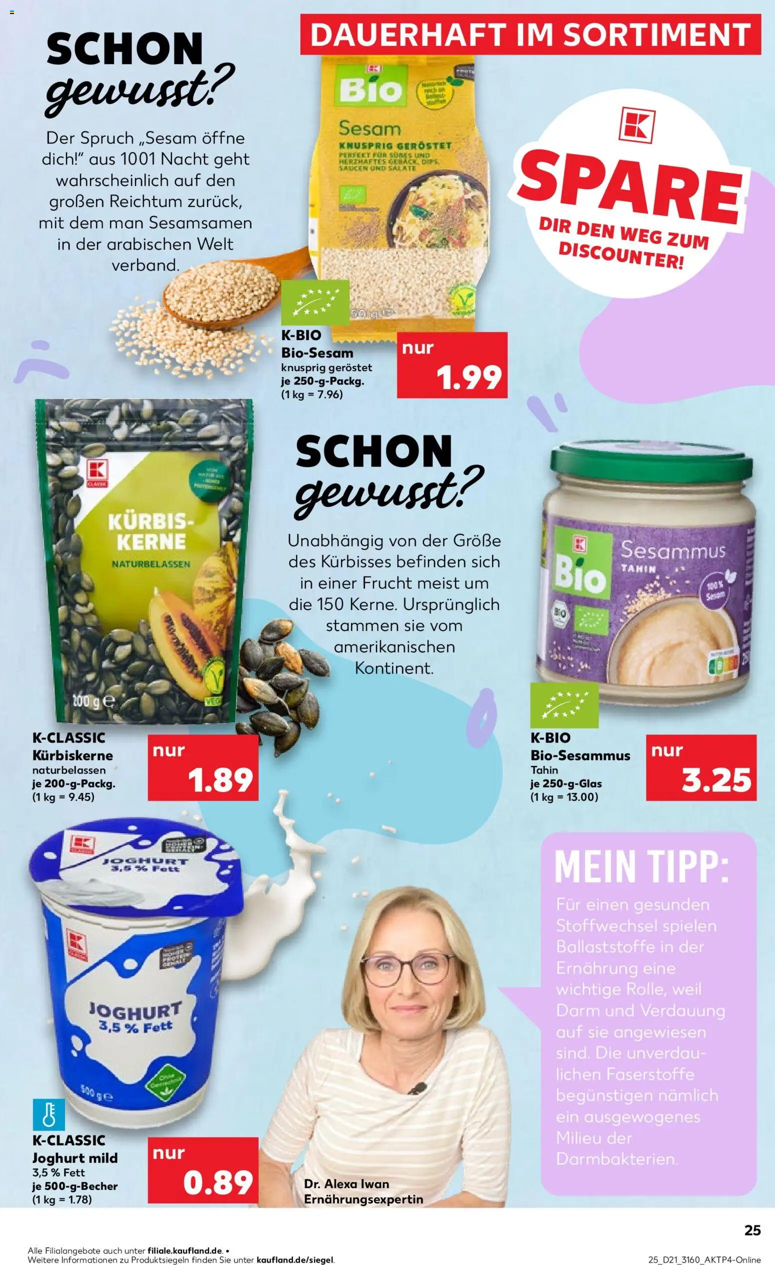 Kaufland Prospekt Rostock	 – gültig ab 21.05.2026 | Seite: 25 | Produkte: Joghurt, Kürbis