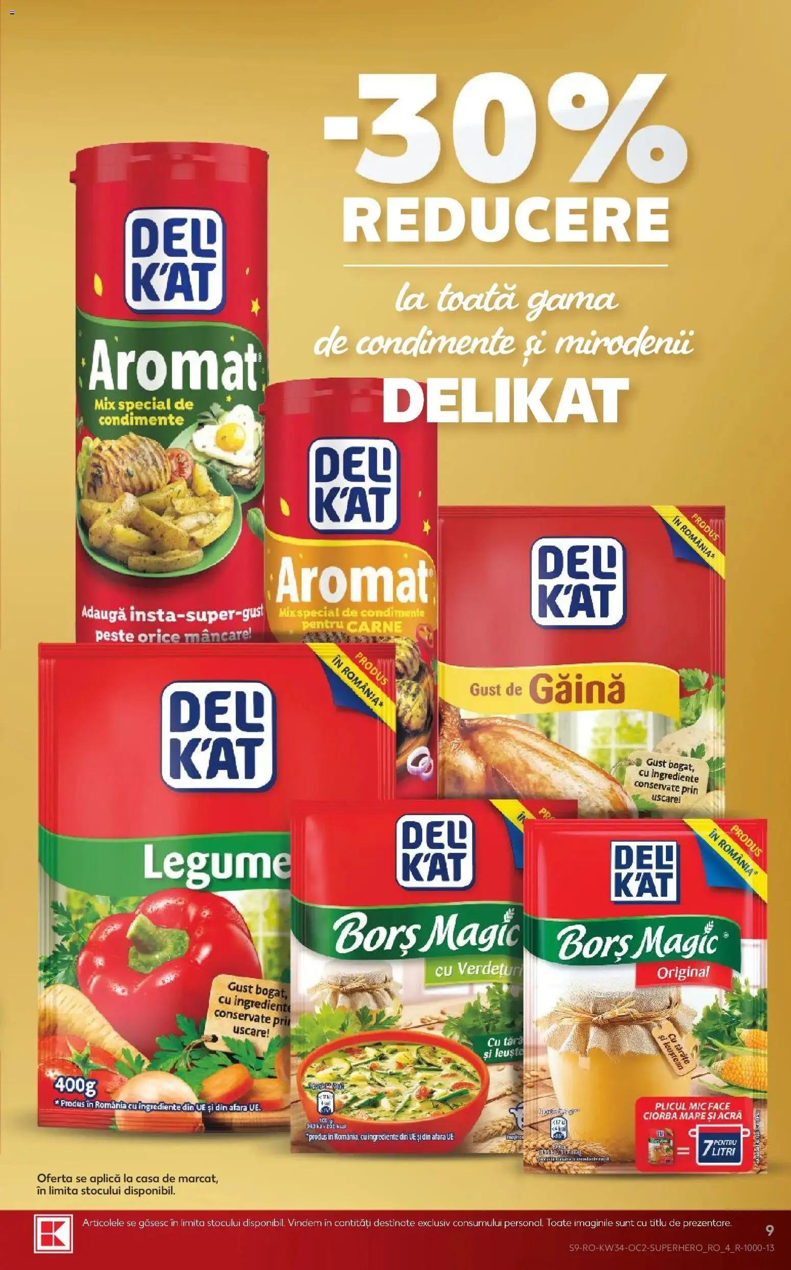 Kaufland Viseu de Sus 19.08.2026 - Revista si Oferta | Pagină: 9 | Produse: Ciorba, Magic, Pește, Condimente