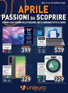 Anteprima del volantino Unieuro volantino valido a partire dal 17.04.2026