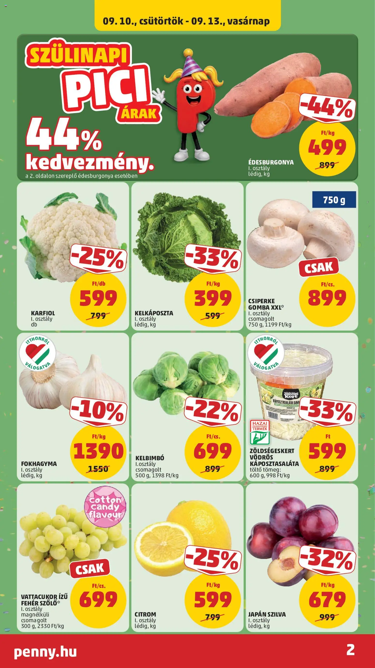 PENNY akciós ujság - amely érvényes a következő dátumtól: 2026.09.10. | Oldal: 2