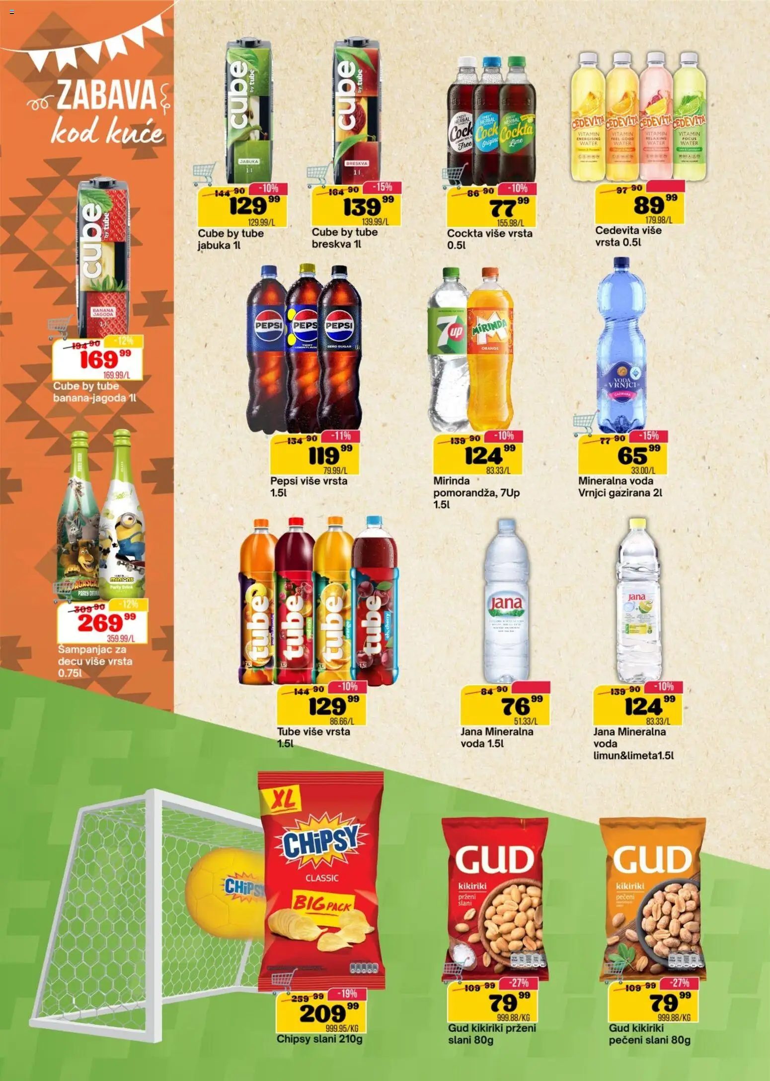 Senta Promet katalog - važi od 17.06.2026 | Strana: 12 | Proizvode: Cedevita, Kikiriki, Mineralna voda, Breskva