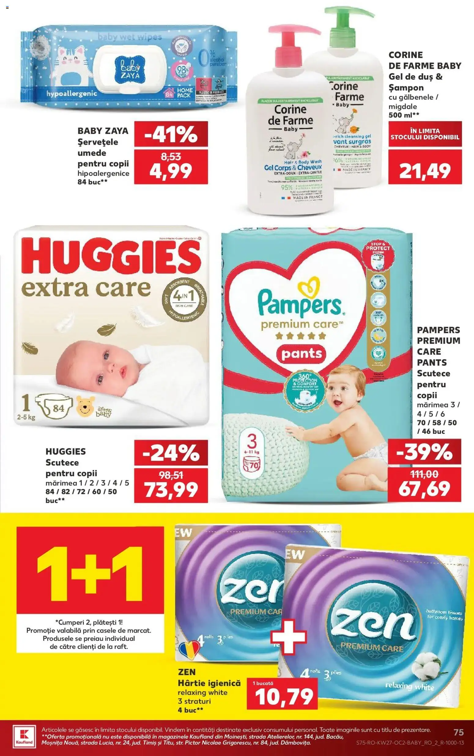 Noul catalog Kaufland – valabil de la 01.07.2026 | Pagină: 75 | Produse: Pirinç gevreği, Body, Migdale, Gel de duș