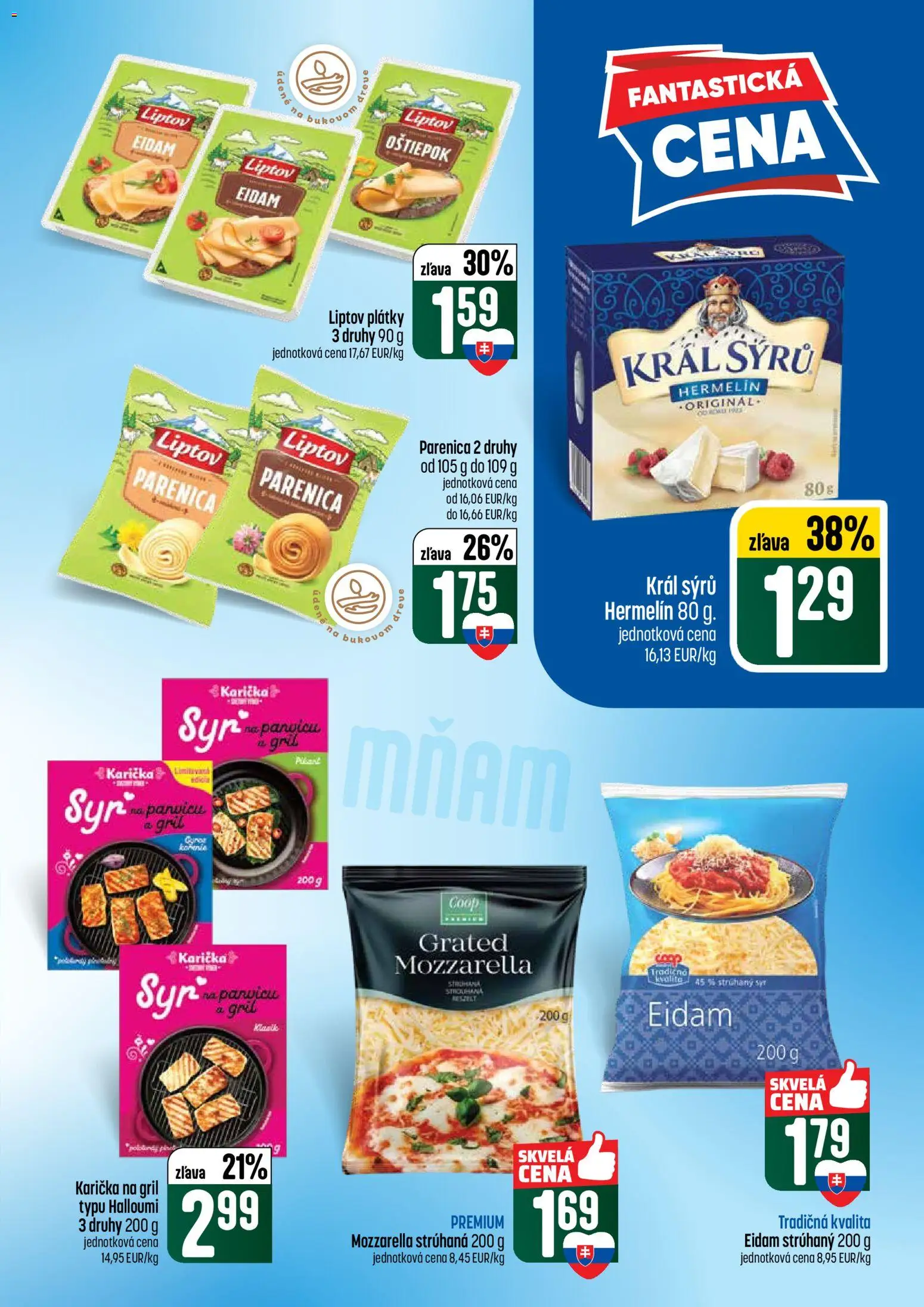Nové COOP Jednota akcie – leták je platný od 21.05.2026 | Strana: 23 | Produkty: Gril, Syr, Eidam