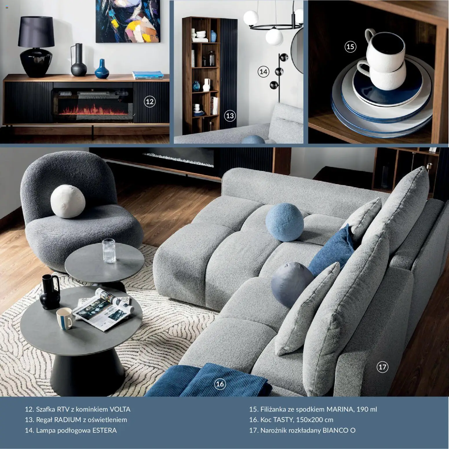 Salony Agata gazetka - Trendbook od 07.05.2026 | Strona: 10 | Produkty: Koc, Narożnik, szafka RTV, Regał