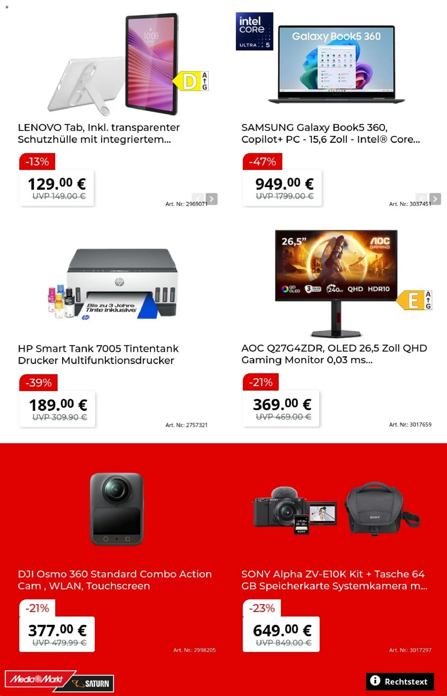 Media Markt Prospekt – gültig ab 11.06.2026 | Seite: 8 | Produkte: Speicherkarte, Sony, Samsung, Monitor