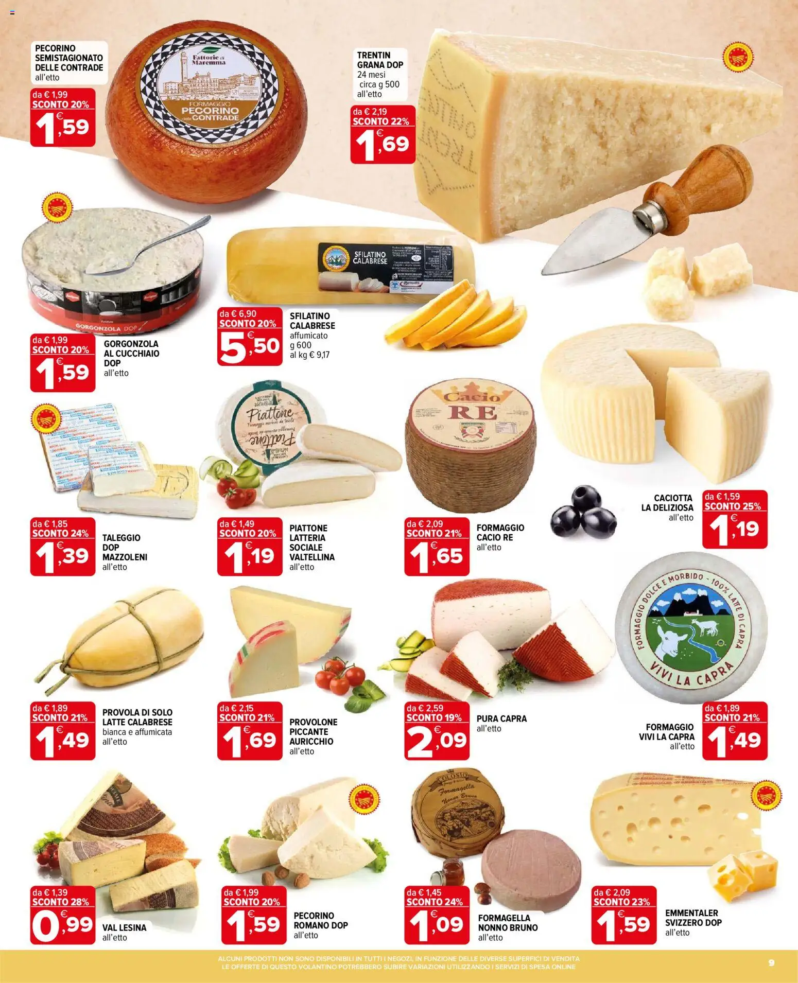 Volantino Iperal del 20.05.2026 | Pagina: 9 | Prodotti: Latte, Formaggio, Provola, Gorgonzola
