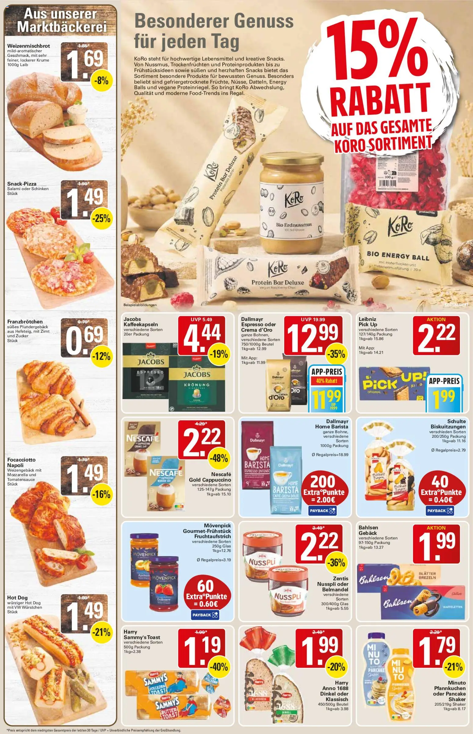 WEZ Prospekt – gültig ab 07.09.2026 | Seite: 8 | Produkte: Mozzarella, Pfannkuchen, Dallmayr, Schinken