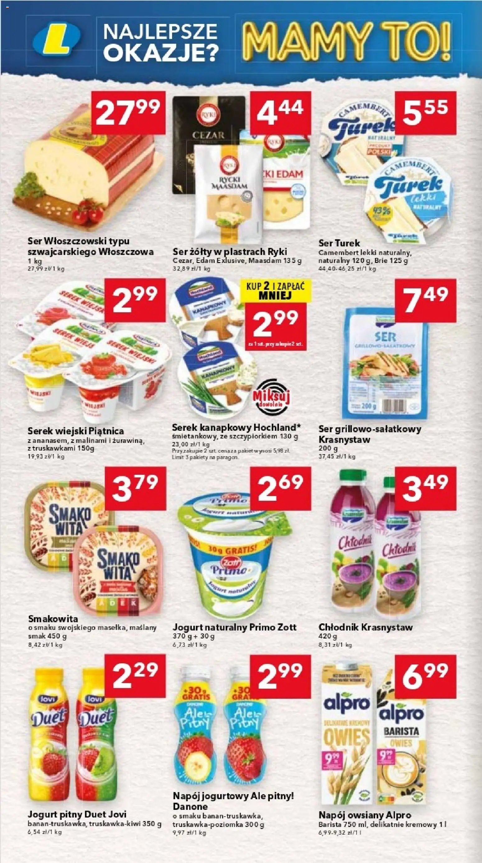Lewiatan gazetka - Warszawa od 13.08.2026 | Strona: 4 | Produkty: Serek kanapkowy, Alpro, Serek, Jogurt naturalny