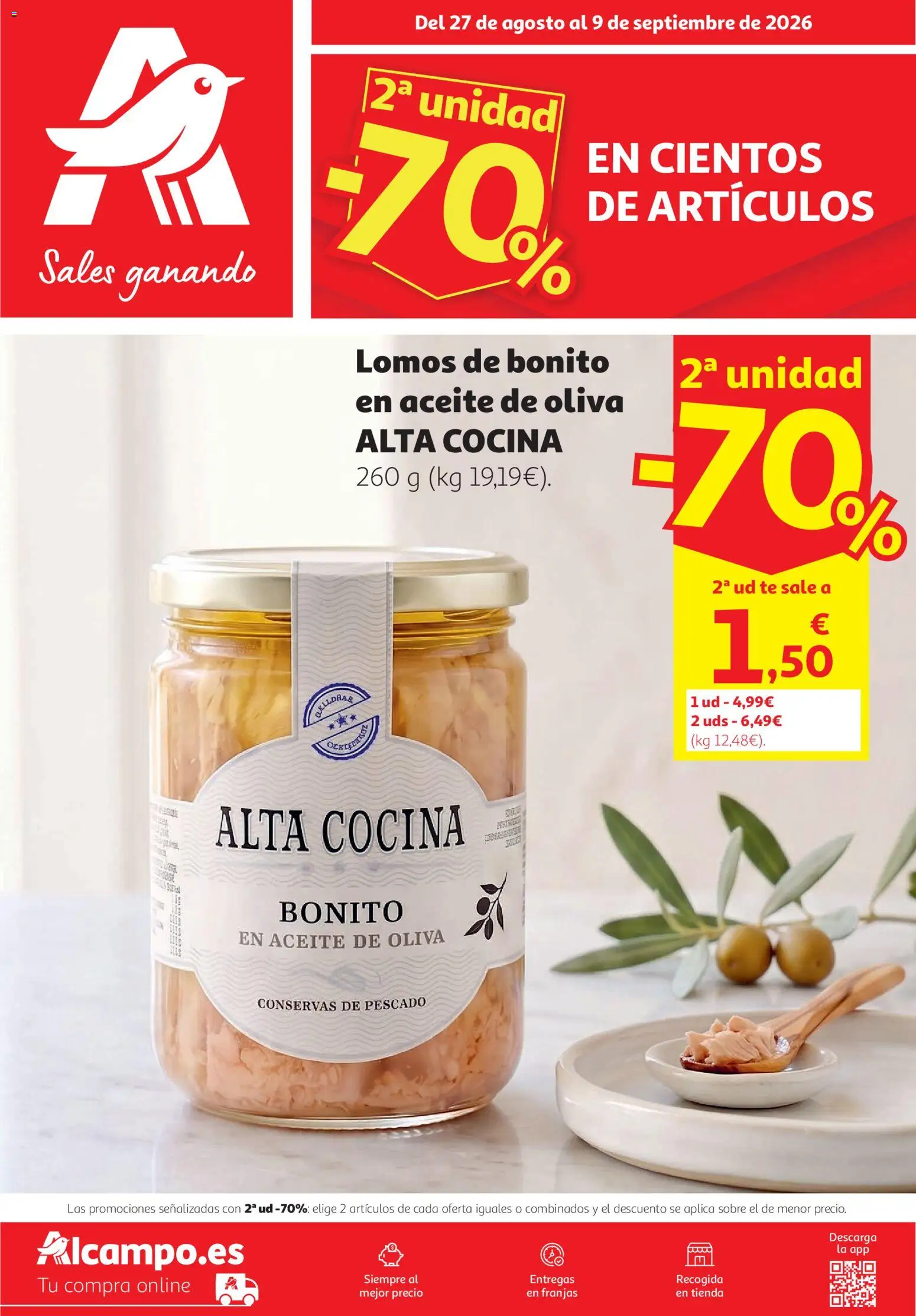 Alcampo Superstore Nacional │ válido desde el 27/08/2026 | Página: 1 | Productos: Aceite, Té, Aceite de oliva, Cocina