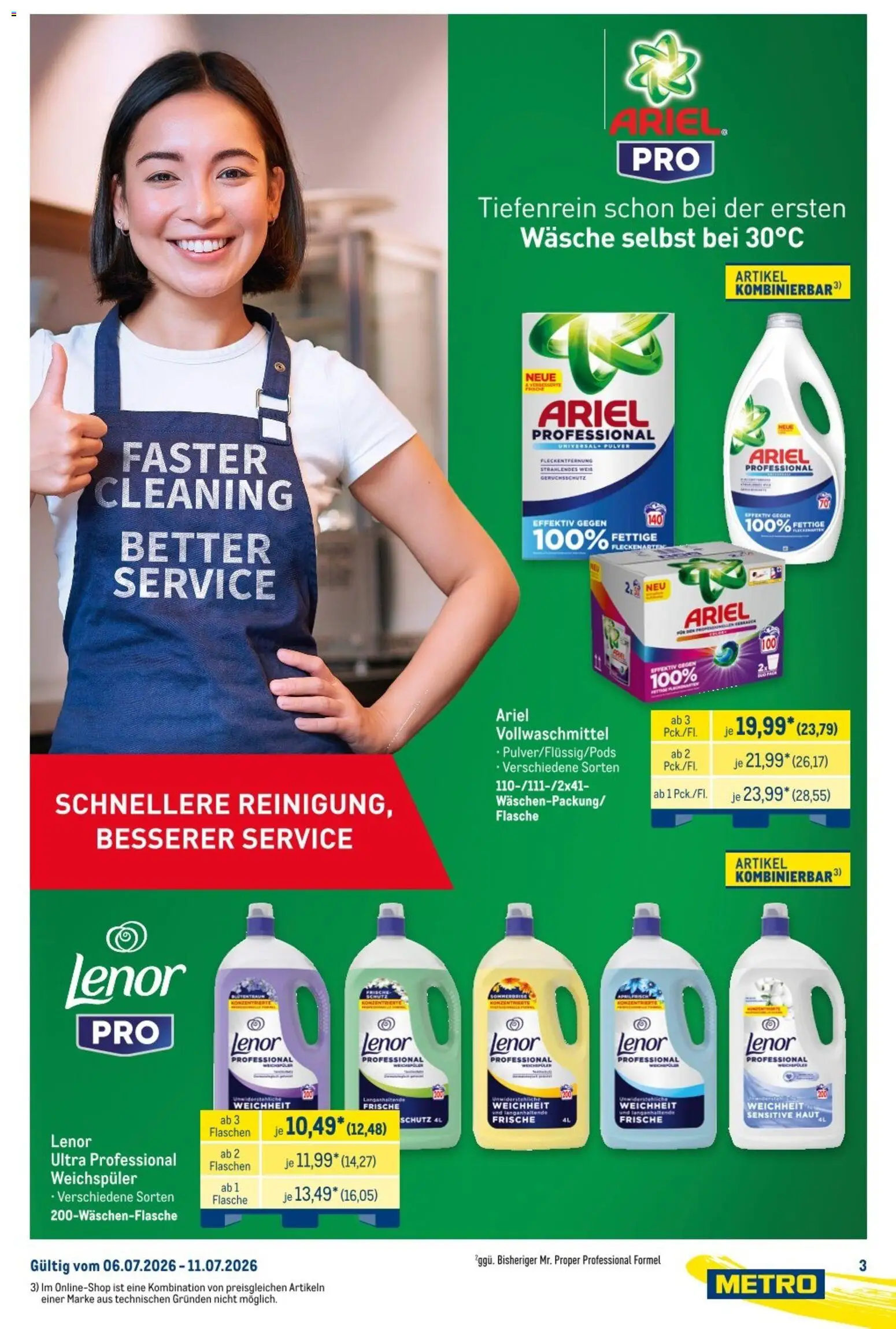 Metro Marken für Profis – gültig ab 06.07.2026 | Seite: 5 | Produkte: Lenor, Ariel, Weichspüler