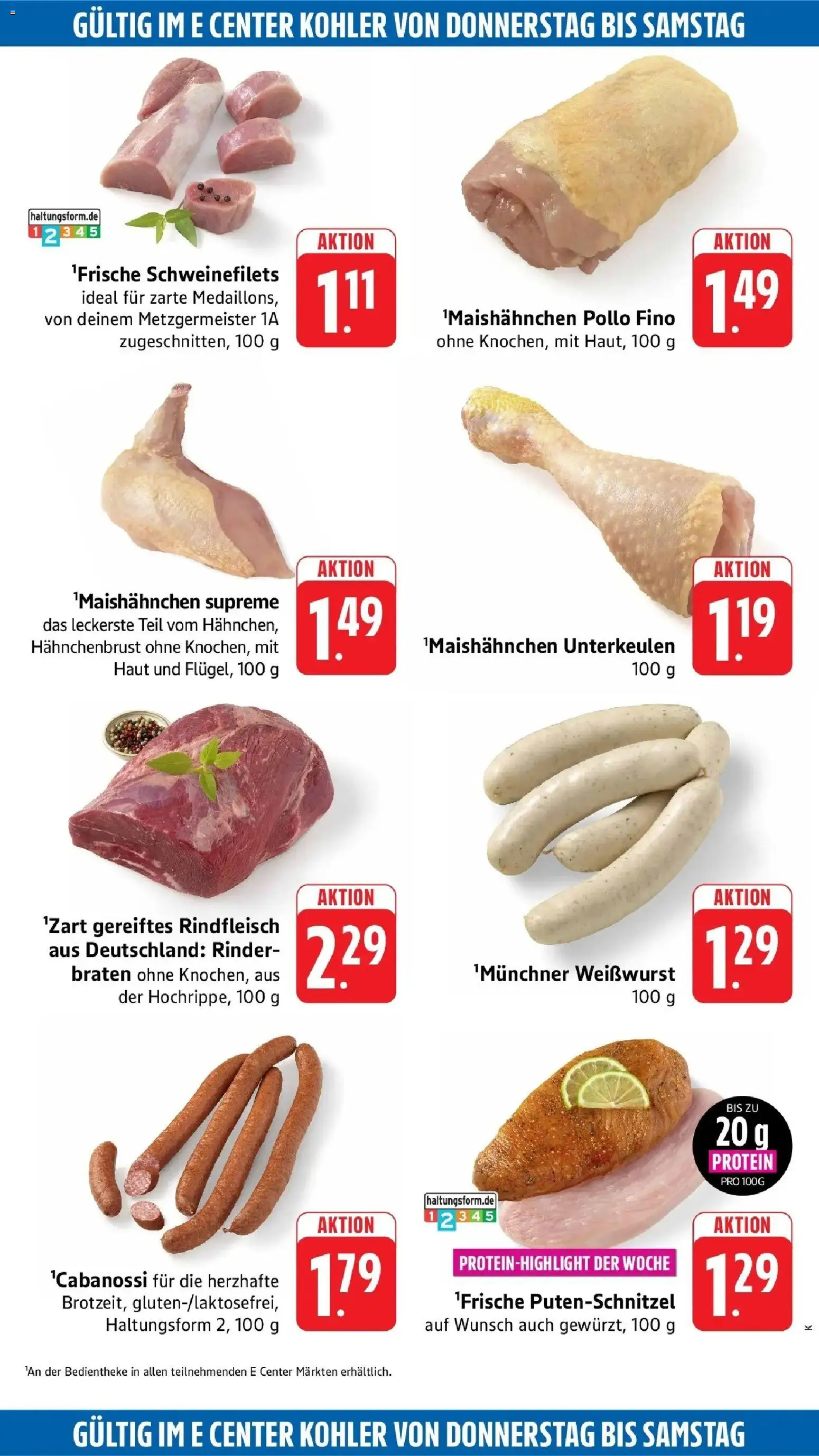 Edeka Prospekt Ettenheim (ab 12.10.2026) » Angebote Online | Seite: 52 | Produkte: Weißwurst, Putenschnitzel, Rindfleisch, Hahnchenbrust
