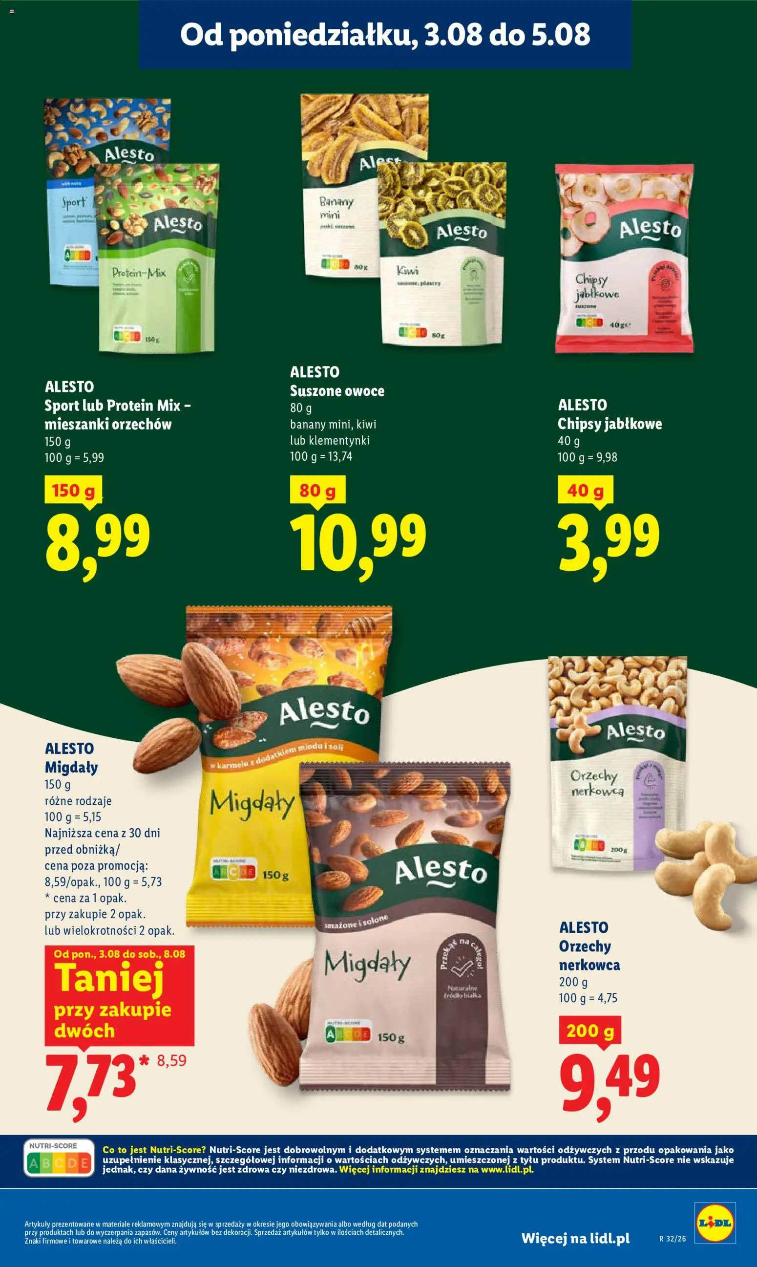 Lidl Polsko leták od 03.08.2026 | Strana: 27 | Produkty: Banány, Kiwi, Chipsy, Protein