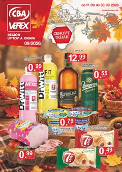 CBA Verex leták platný od 17.09.2026