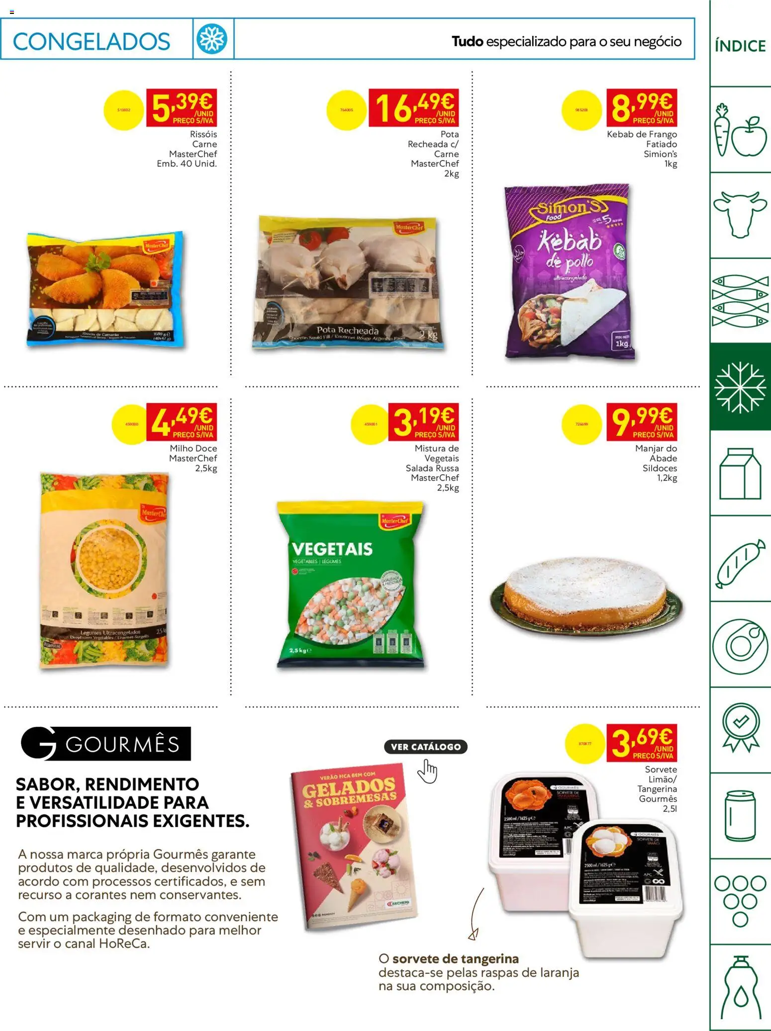 Recheio Horeca │ válido de 30/06/2026 | Página: 9 | Produtos: Frango, Carne, Milho, Sorvete