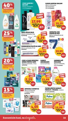 Ofertele PENNY valabile de la 09.09.2026 | Pagină: 16 | Produse: Rexona, Baby, Balsam, Apă