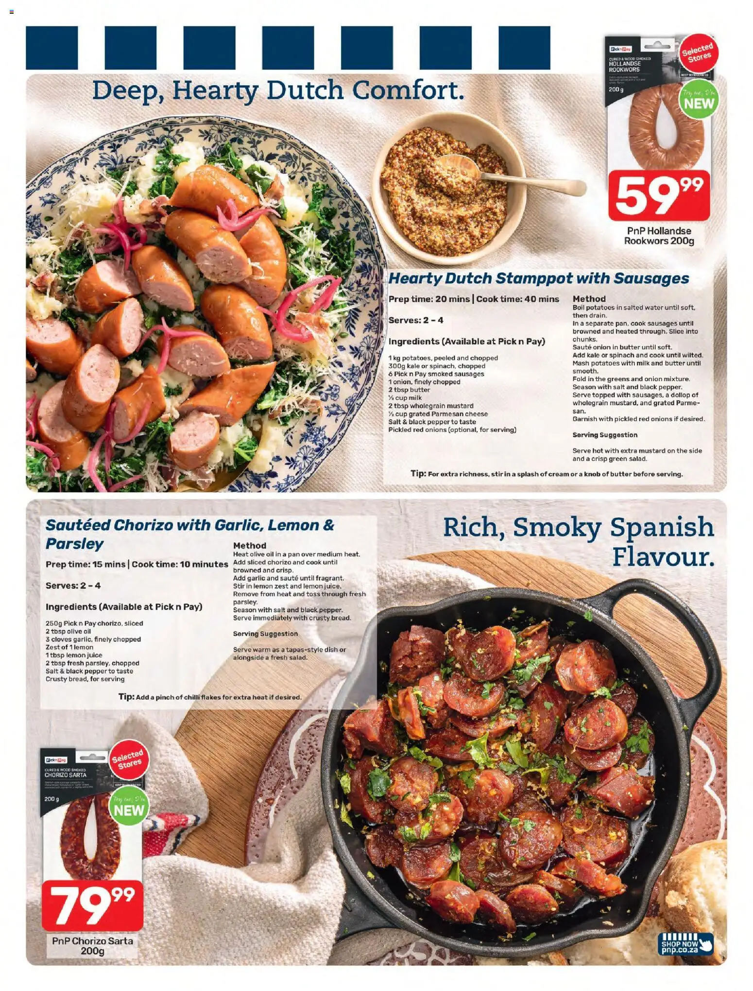 New Pick n Pay catalogue – valid from 27/07/2026 | Page: 5 | Products: Parsley, Butter, Juice, Mustard