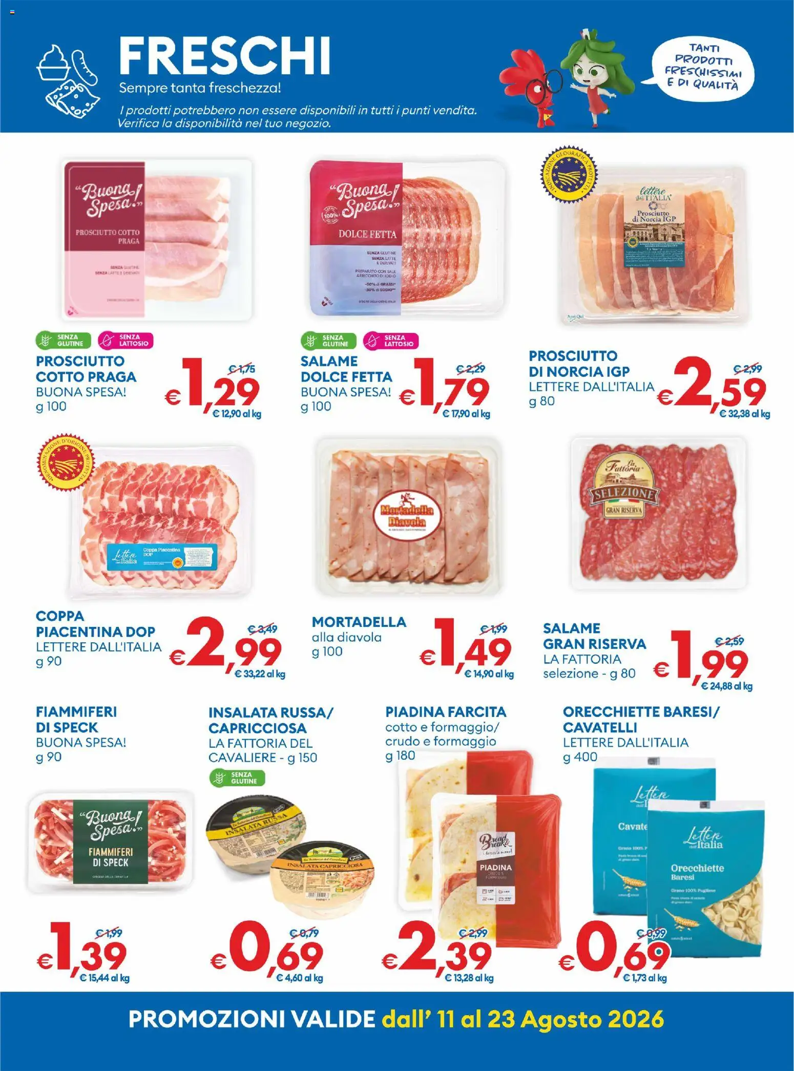 Volantino MD Discount del 11/08/2026 | Pagina: 17 | Prodotti: Speck, Salame, Formaggio, Insalata russa