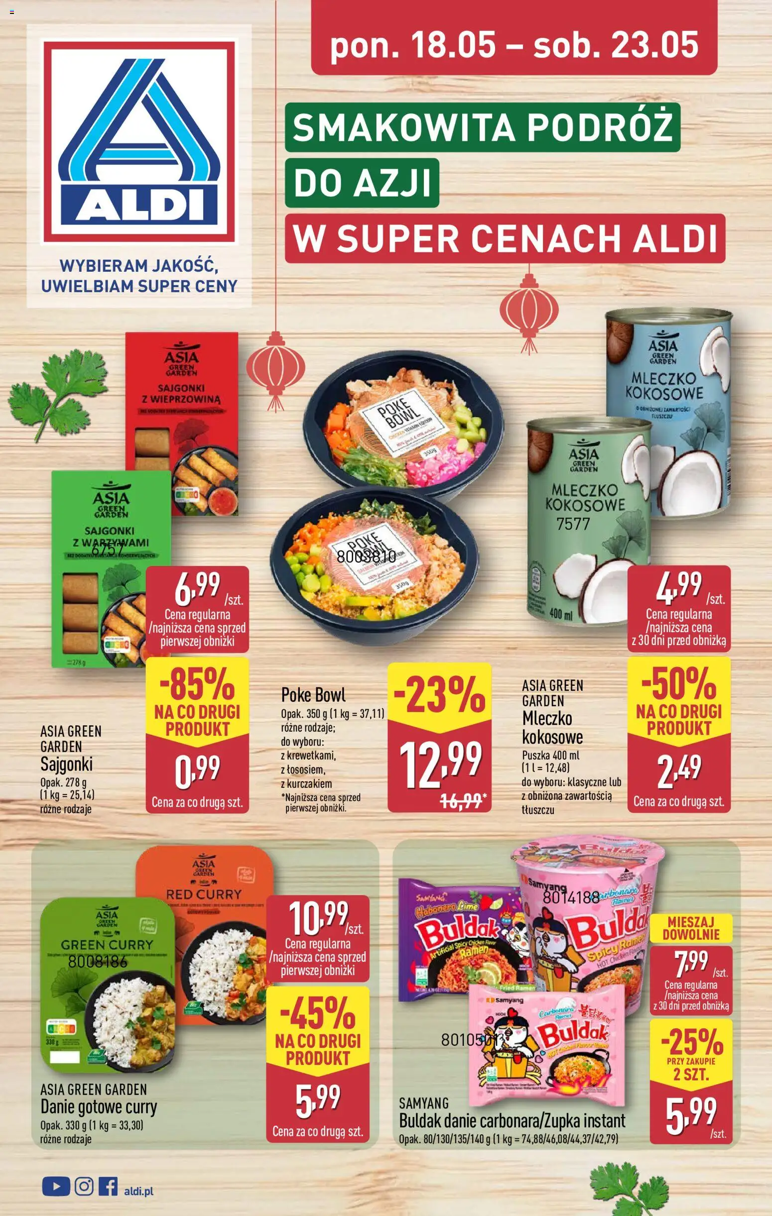Aldi Polsko leták - Artykuły przemysłowe i tekstylia od 18.05.2026 | Strana: 1