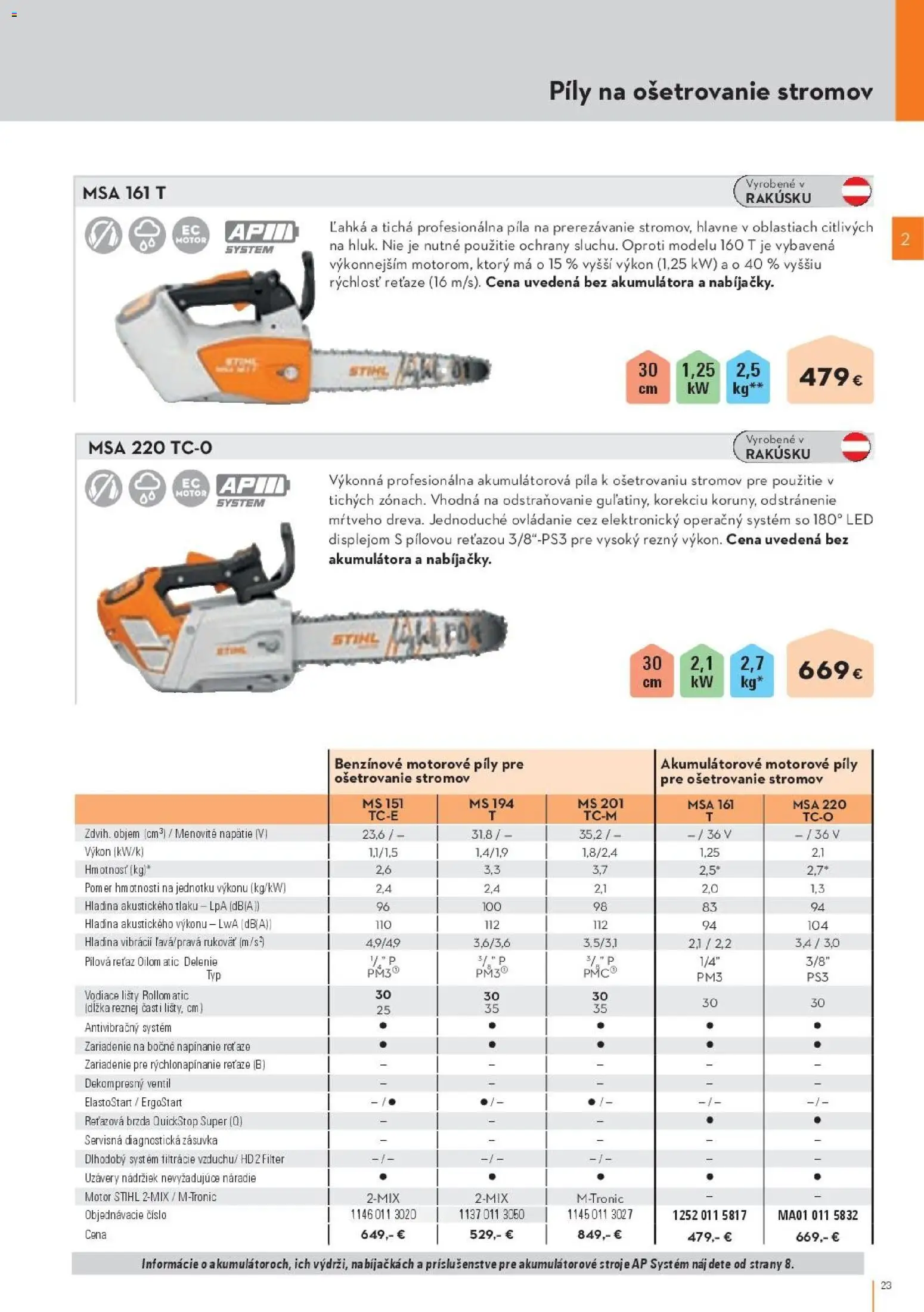 Nové STIHL akcie – leták je platný od 19.08.2026 | Strana: 23 | Produkty: Píla, Ventil, Náradie, Zásuvka