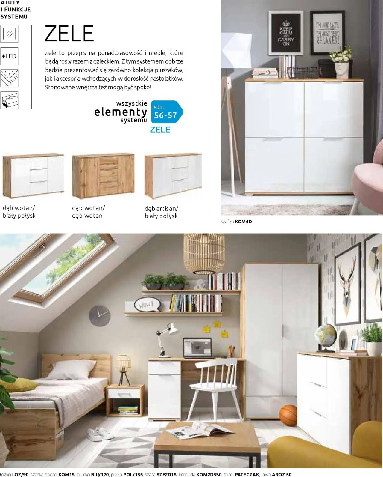 Black Red White Gazetka - Katalog rodzinnych wnętrz od 24.05.2024 | Strona: 122 | Produkty: Komoda, Fotel, Półka, Biurko