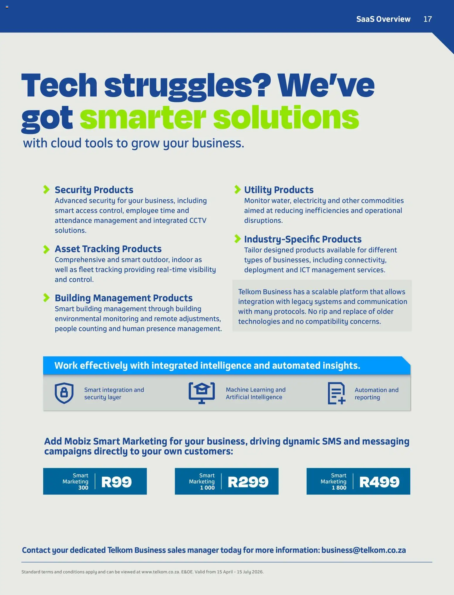 New Telkom catalogue – valid from 15.04.2026 | Page: 17 | Products: Monitor, Utility, Remote