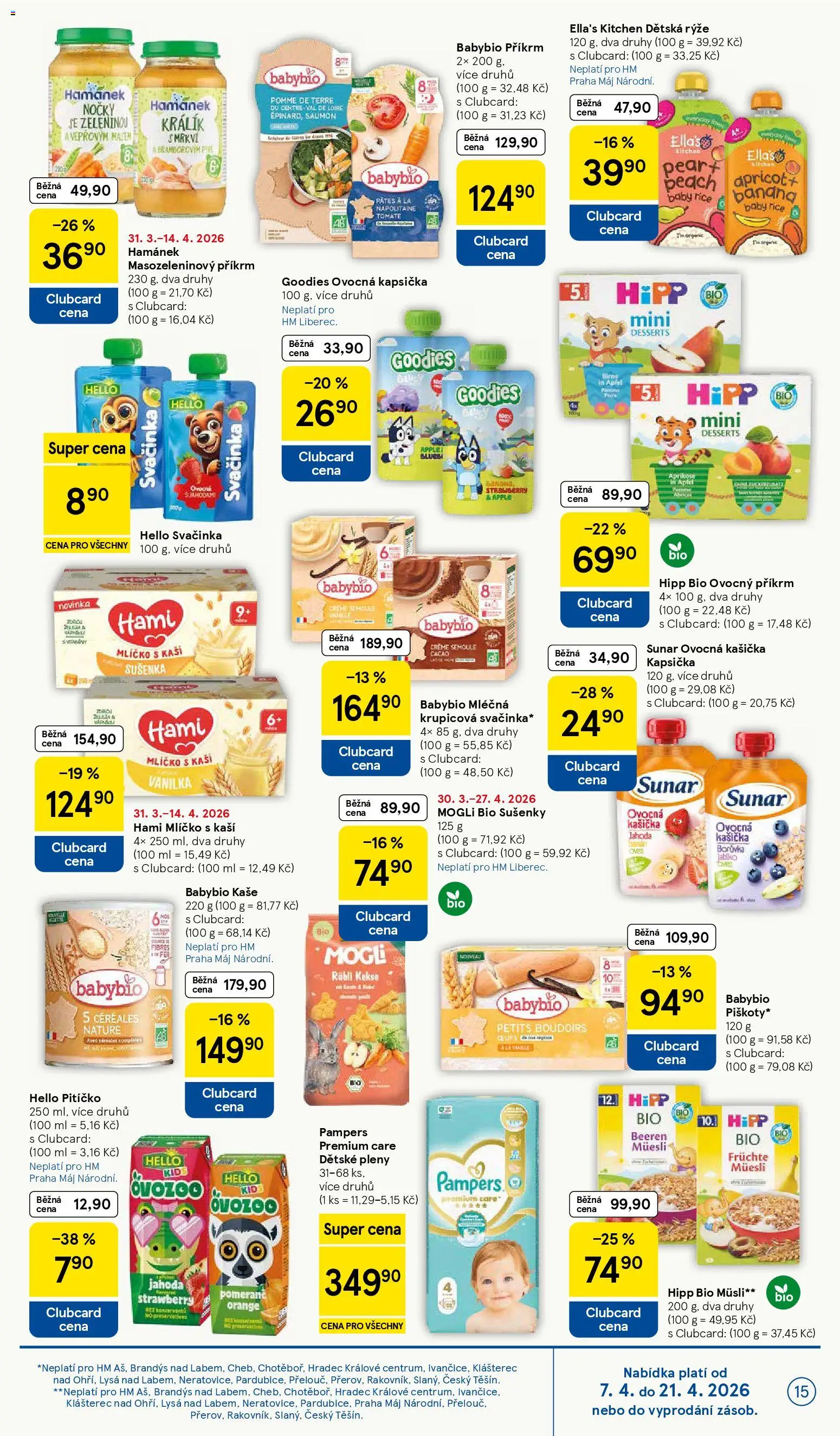 Tesco leták - Hypermarket od 07.04.2026 | Strana: 15 | Produkty: Jablka, Ovocná kapsička, Müsli, File