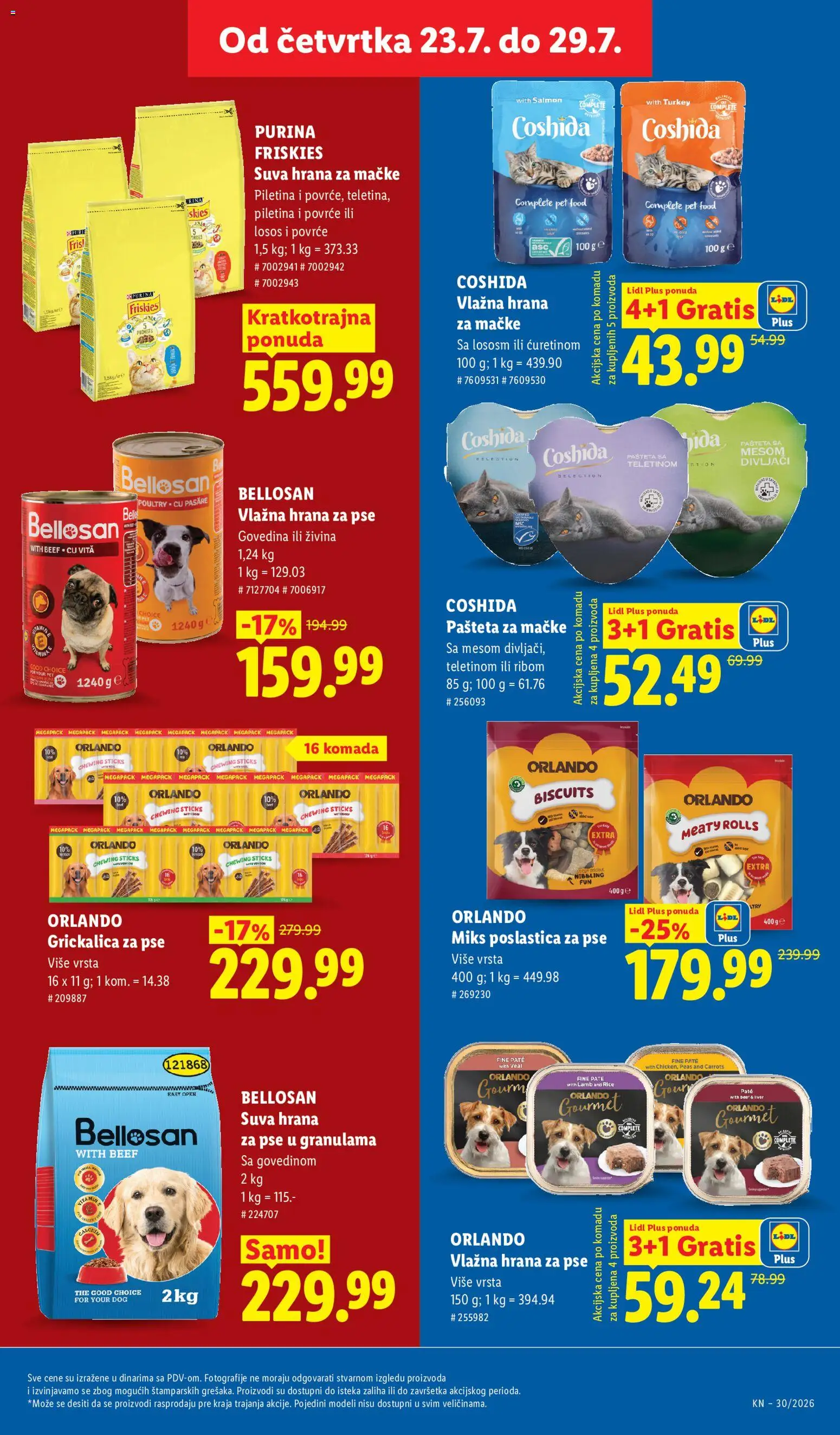 Lidl katalog - važi od 23.07.2026 | Strana: 37 | Proizvode: Purina, Hrana za pse, Hrana za mačke, Pašteta