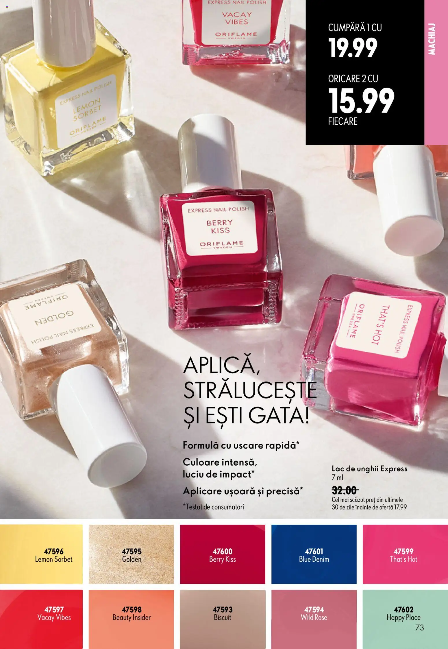 Noul catalog Oriflame – valabil de la 17.06.2026 | Pagină: 73