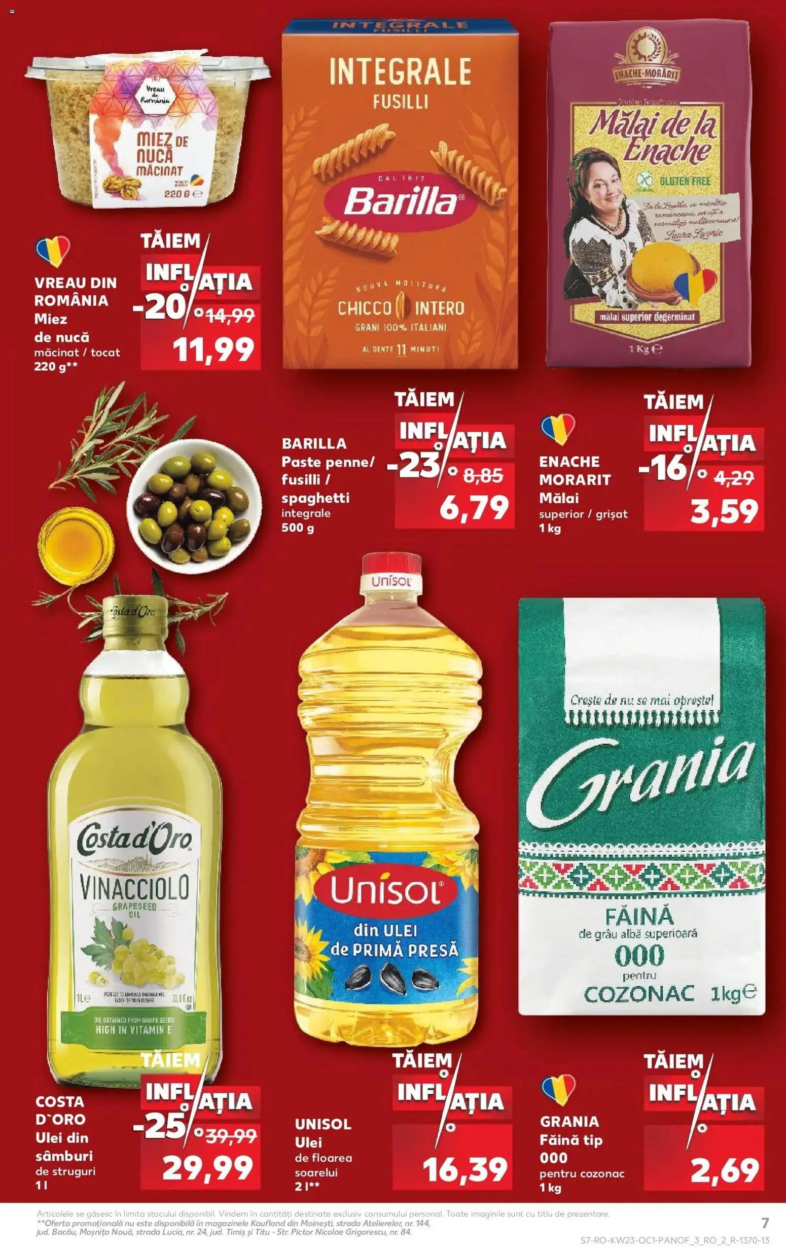 Noul catalog Kaufland – valabil de la 03.06.2026 | Pagină: 7 | Produse: Presă, Făină, Mălai, Paste