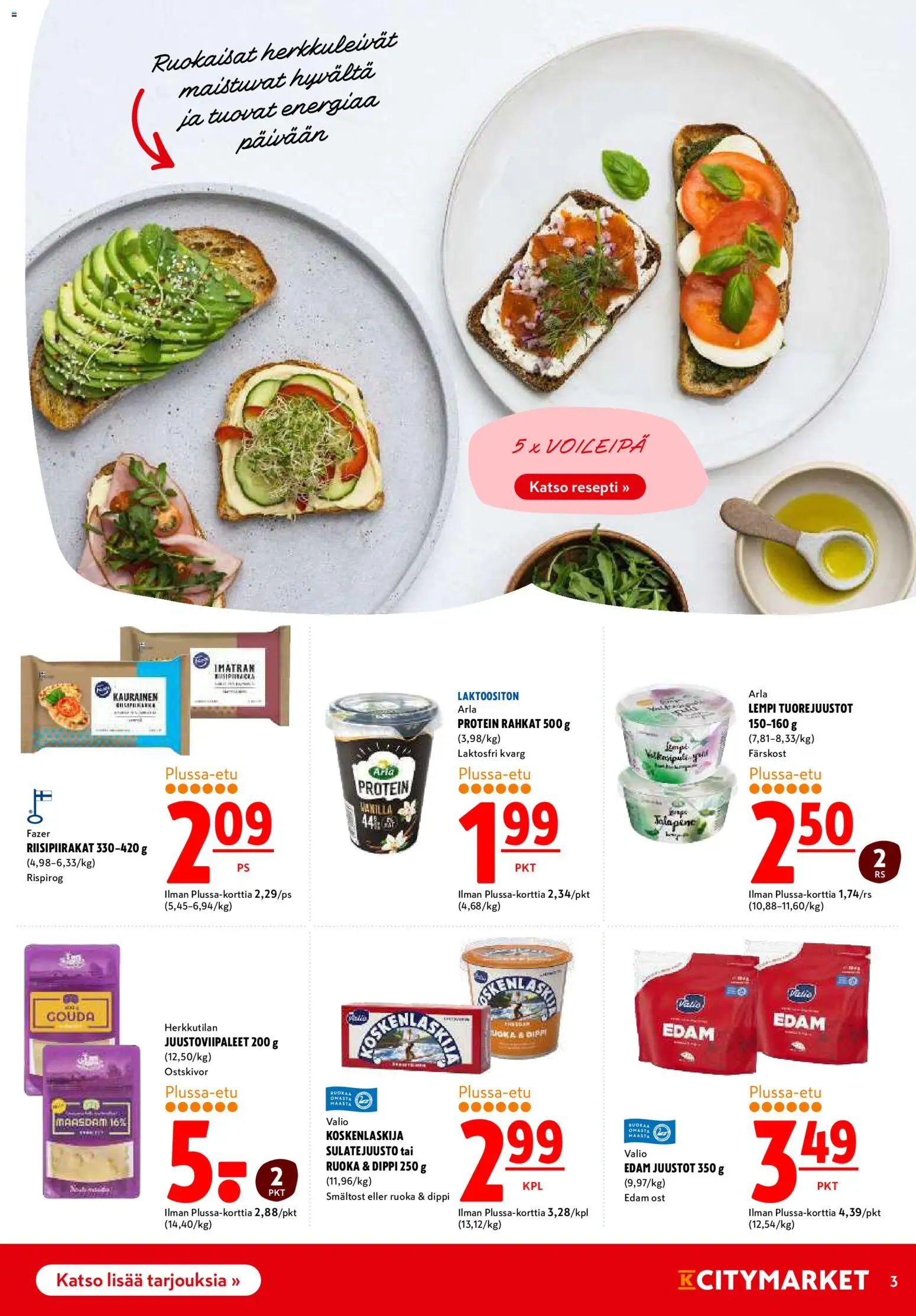K-Citymarket tarjoukset – voimassa 16.04.2026 alkaen | Sivu: 3 | Tuotteet: Voileipä