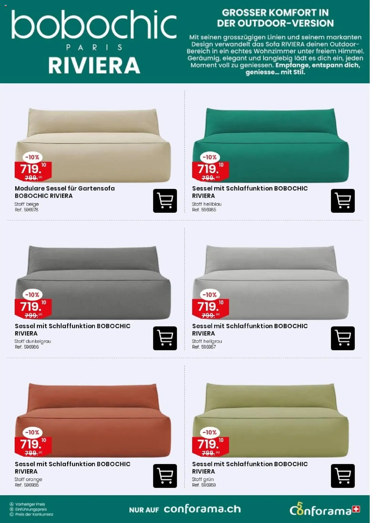 Conforama aktionen Gartensofa – gültig ab 07.10.2026 | Seite: 15 | Produkte: Sofa, Sessel