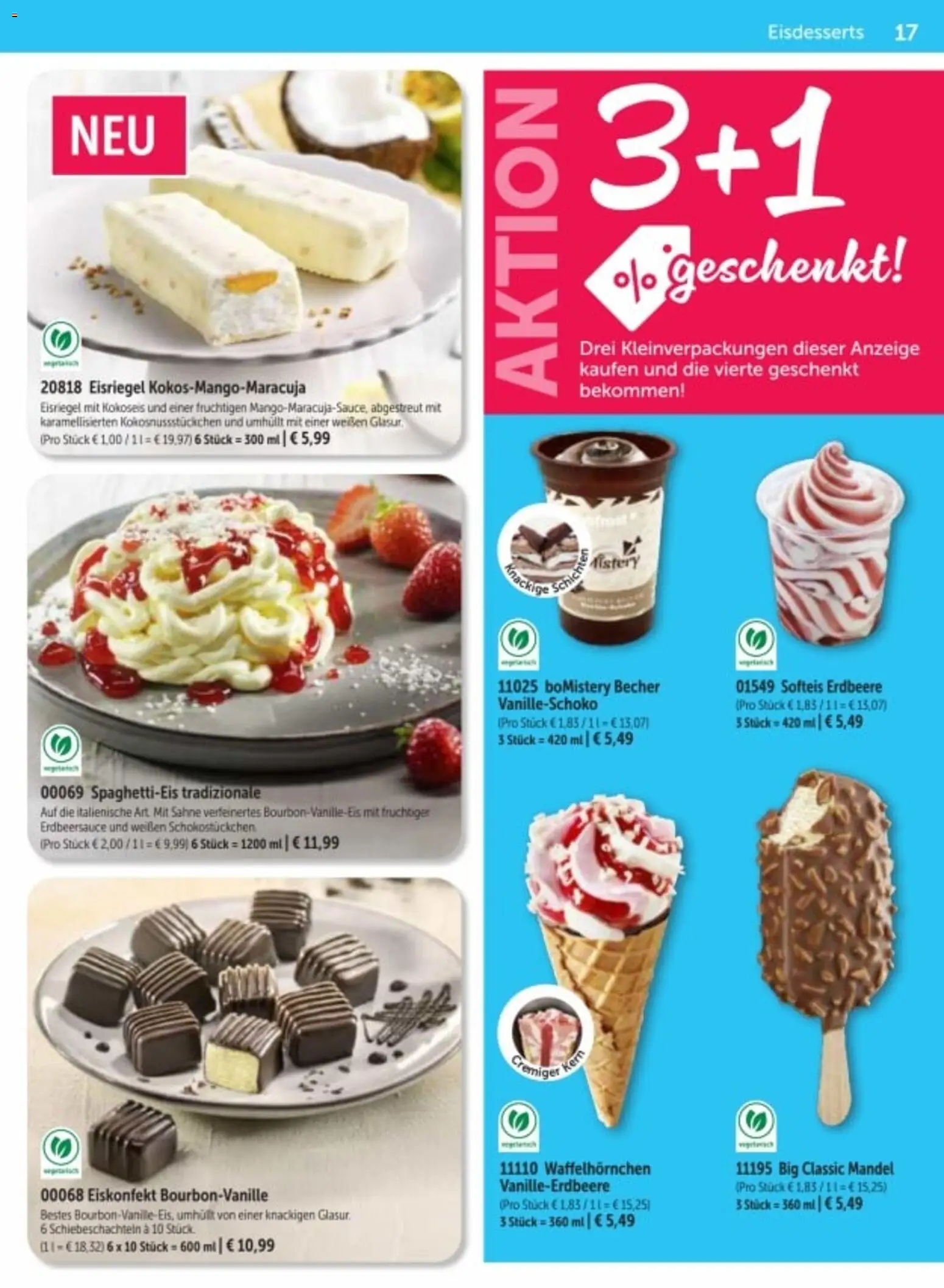 Bofrost Katalog – gültig ab 06.03.2026 | Seite: 17 | Produkte: Sahne
