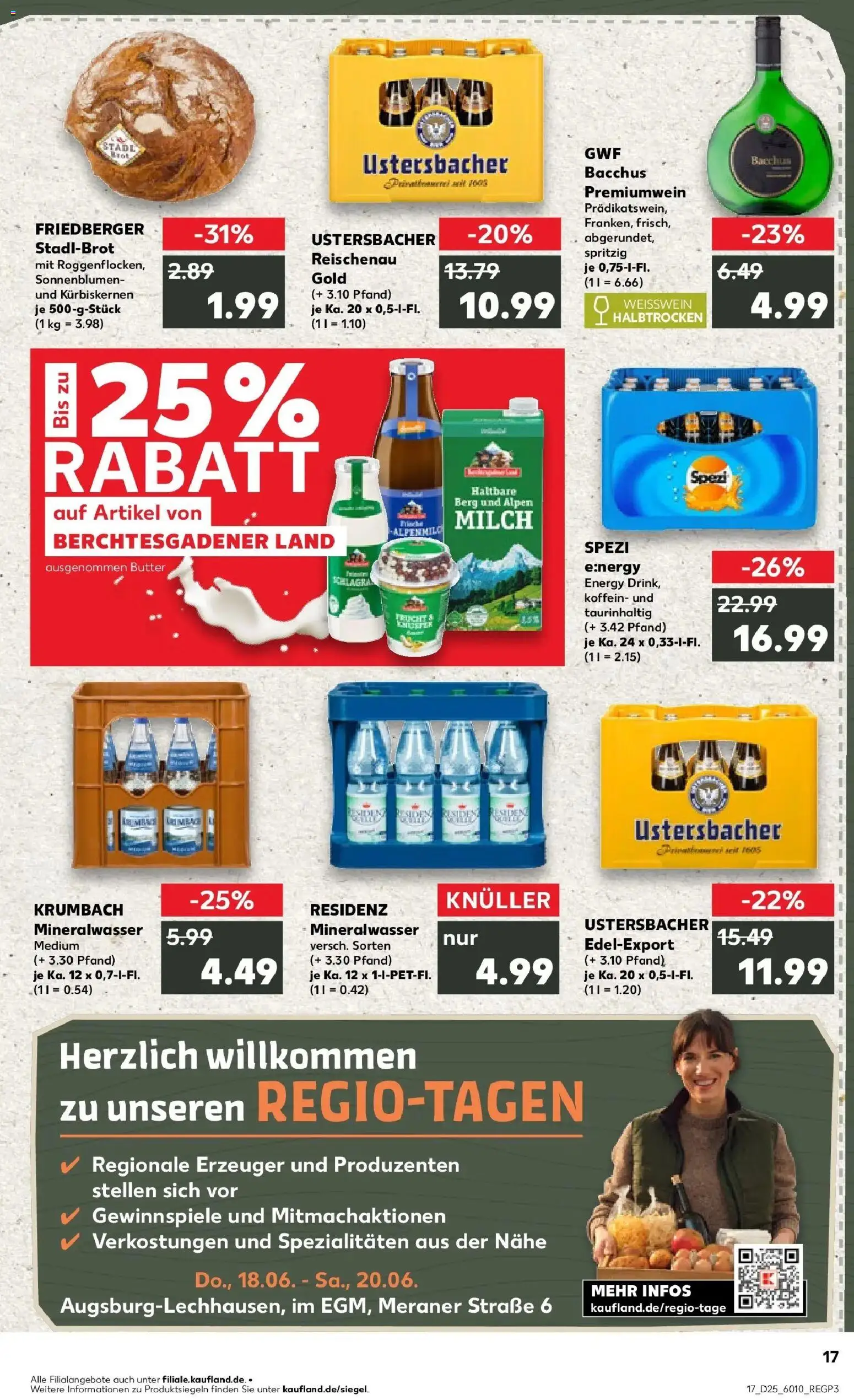 Kaufland Prospekt Königsbrunn – gültig ab 15.06.2026 | Seite: 2 | Produkte: Milch, Energy, Butter, Weißwein