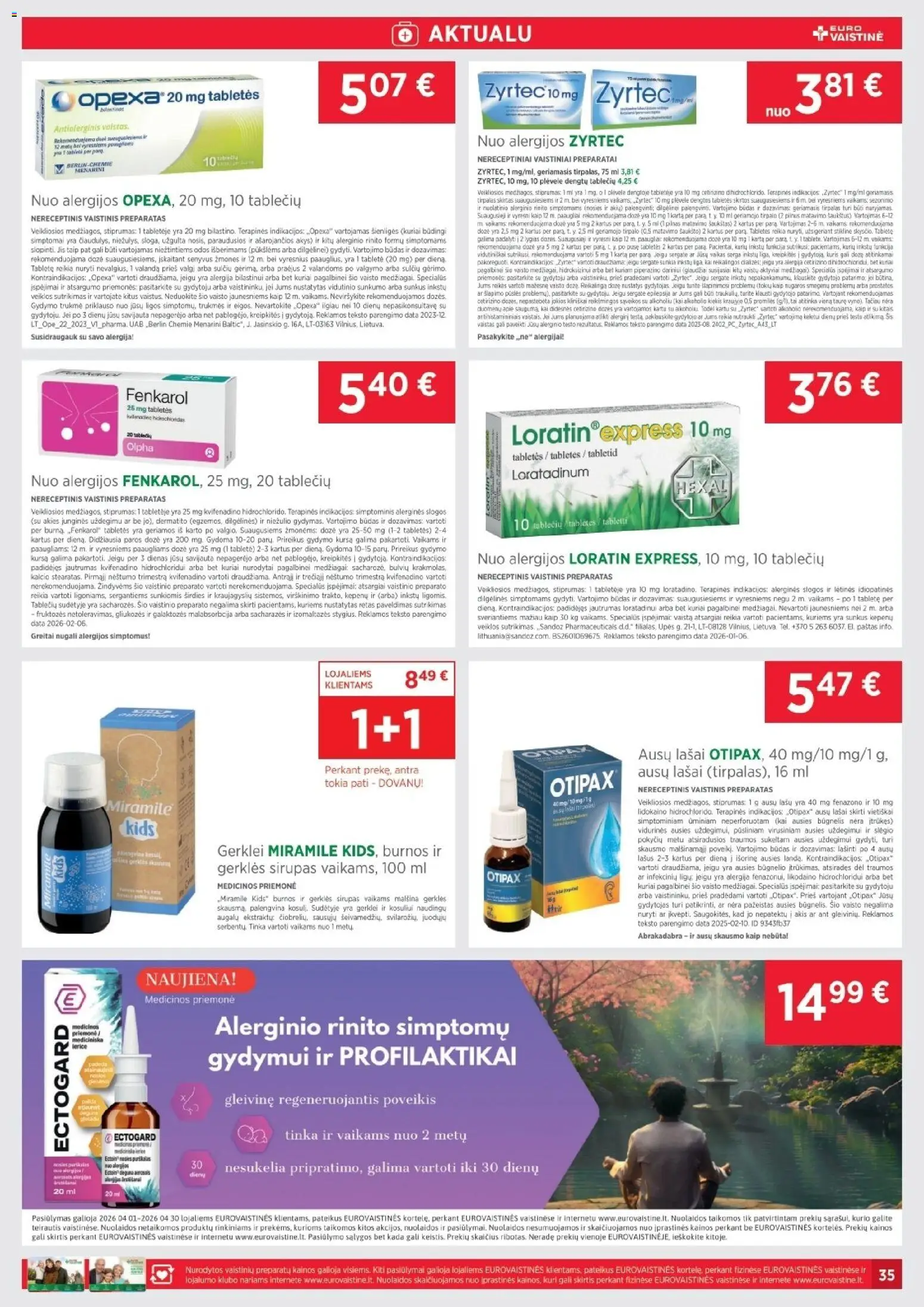 EUROVAISTINĖ akcijos nuo 2026.03.31 | Puslapis: 35 | Prekių: Sirupas