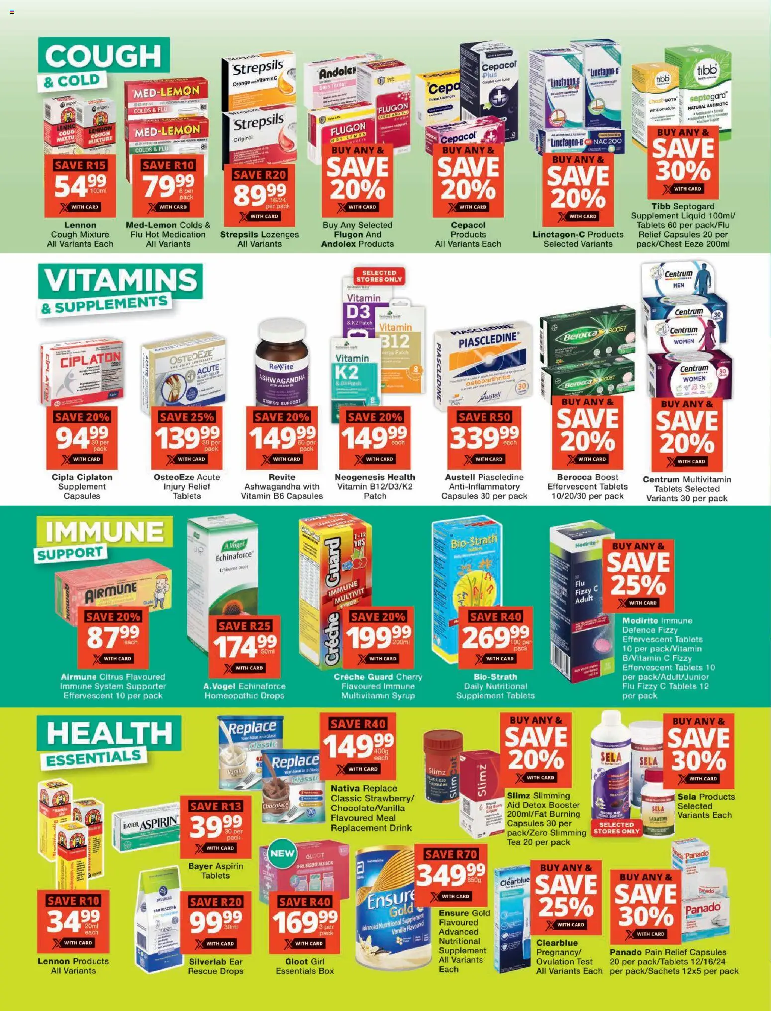 New Checkers catalogue – valid from 18.05.2026 | Page: 2 | Products: Box, Vitamins, Chocolate, Tea