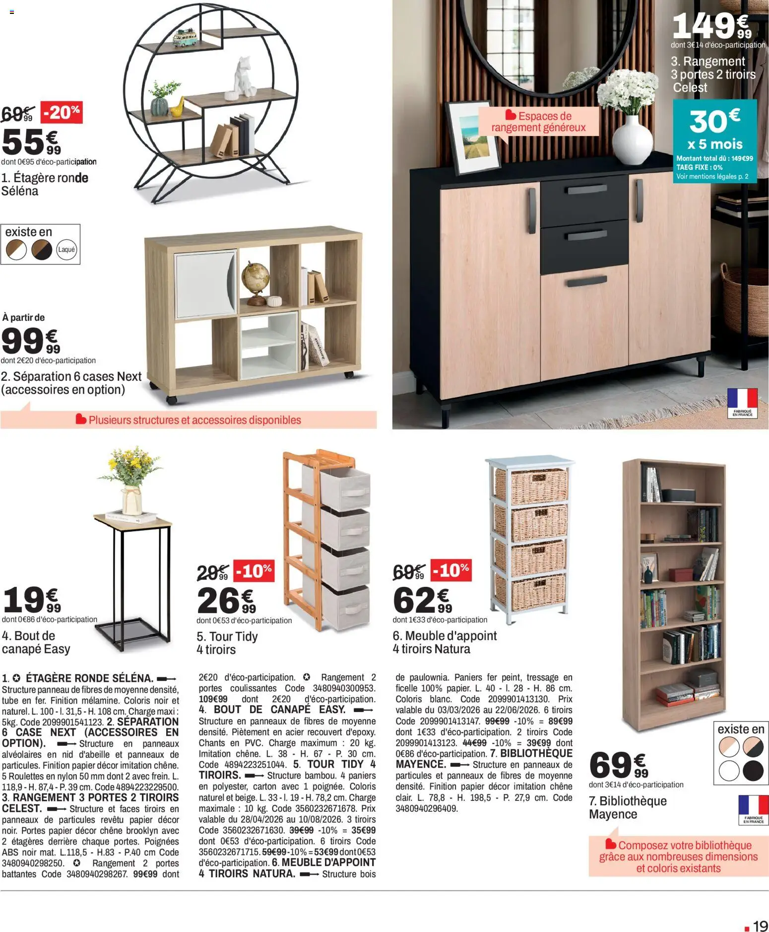{H1} | Page: 19 | Produits: Meuble, Poignées, Portes, Tiroirs