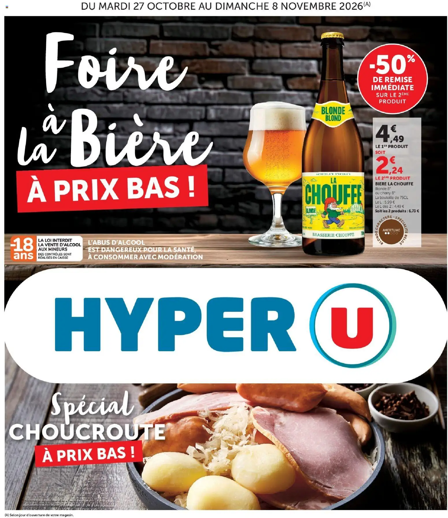 {H1} | Page: 1 | Produits: Choucroute, Bouteille, Bière