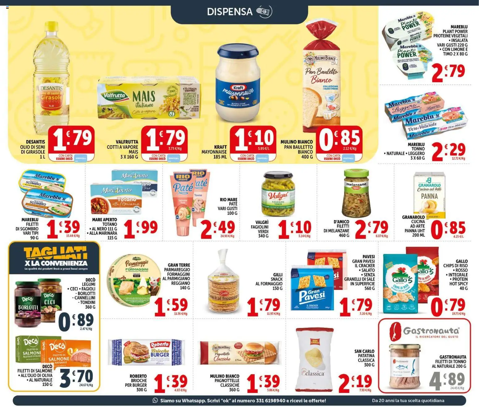 Volantino Decò del 29.05.2026 | Pagina: 15 | Prodotti: Salmone, Ceci, Formaggio, Limone