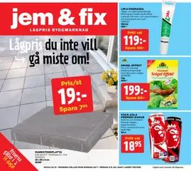 Jem & Fix erbjudanden - Förhandsvisning av reklamblad från butik Jem & Fix aktuell från 20/07/2026