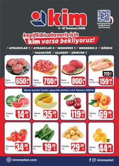 04 Temmuz 2026 tarihinden itibaren geçerli olan Kim Market kataloğu önizlemesi