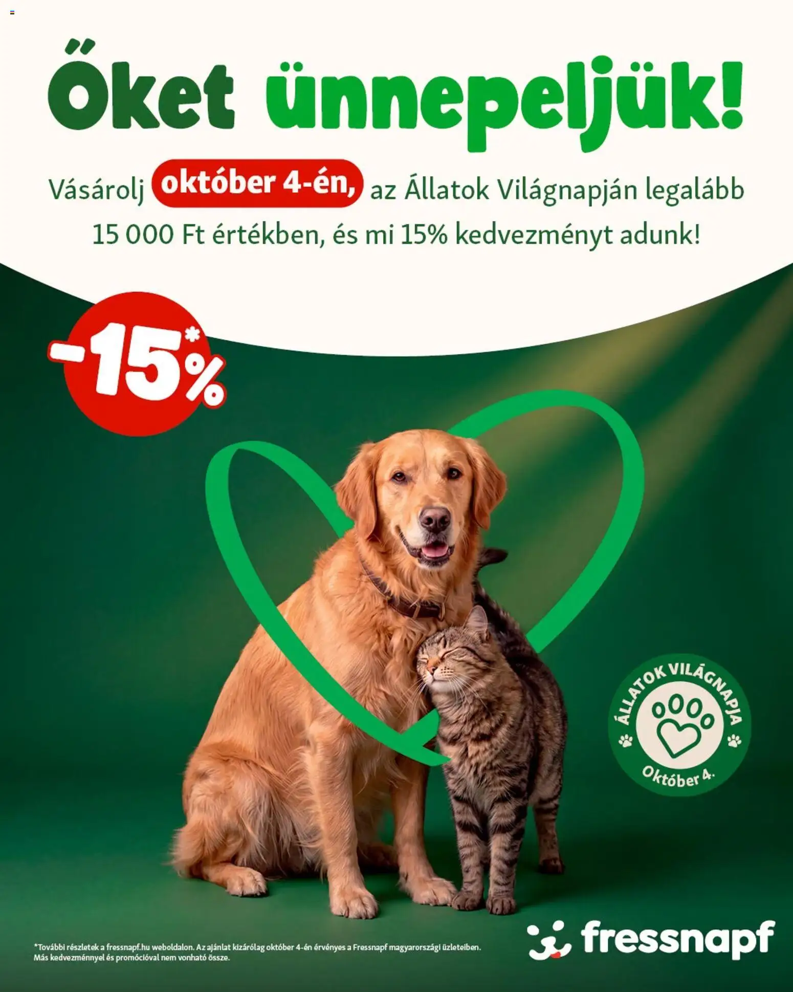 Fressnapf akciós ujság - amely érvényes a következő dátumtól: 2026.10.04. | Oldal: 1