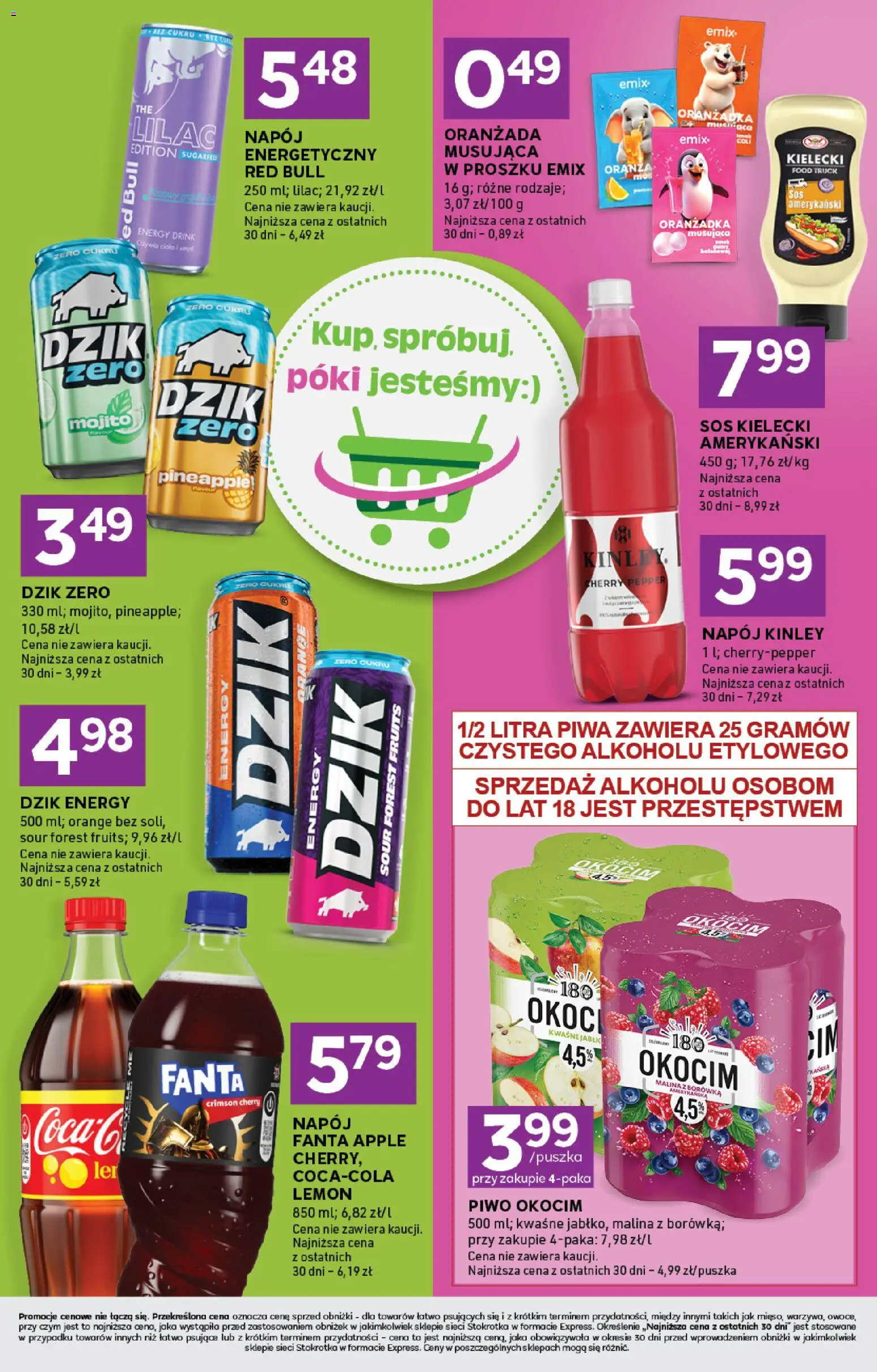 Stokrotka gazetka - Express od 07.05.2026 | Strona: 5 | Produkty: Malina, Stokrotka, Piwo, Sos