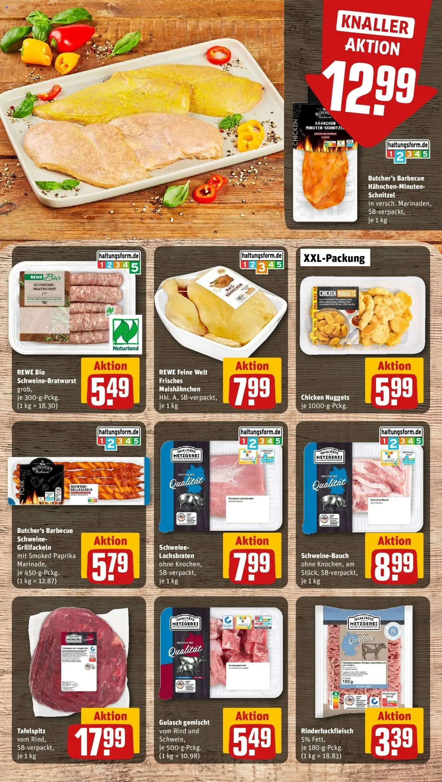 REWE Prospekt ab 10.08.2026 zum Blättern » Angebote | Seite: 6 | Produkte: Tafelspitz, Mais, Schweinebauch, Schnitzel