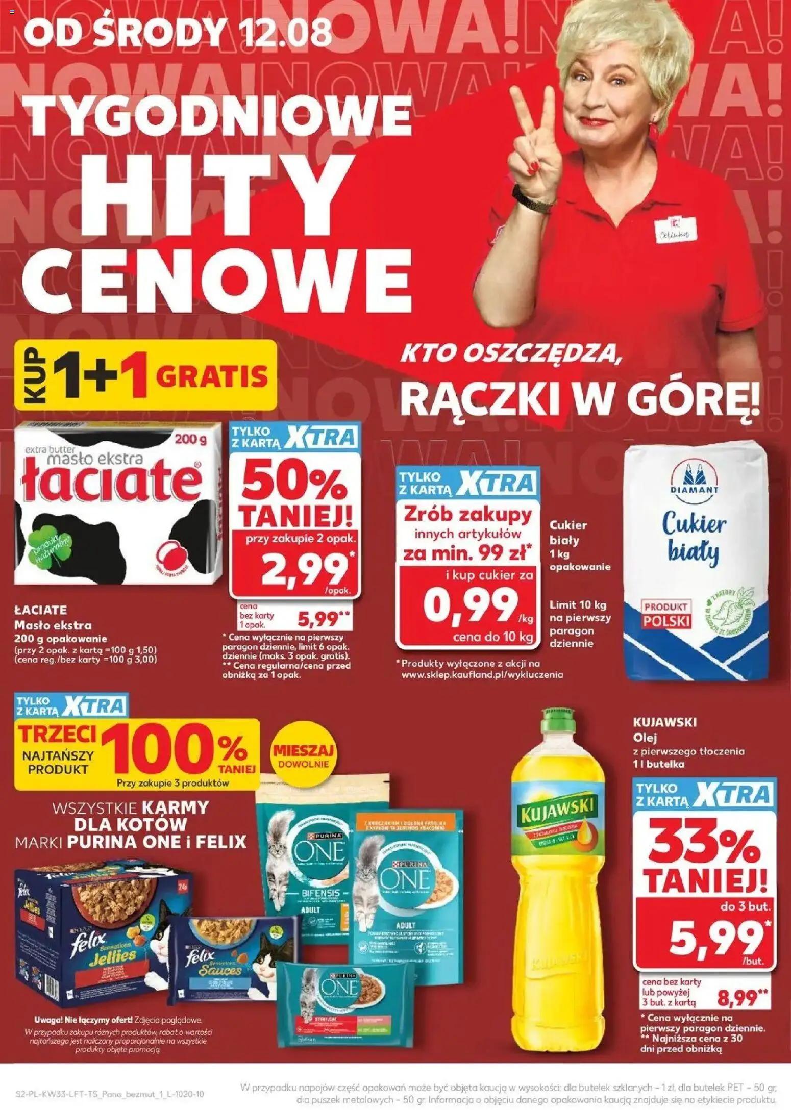Kaufland - Kaufland Gazetka Tygodnia ważne do 19.08 od 12.08.2026 - od jutra PDF | Strona: 2 | Produkty: Olej kujawski, Cukier biały, Masło, Olej